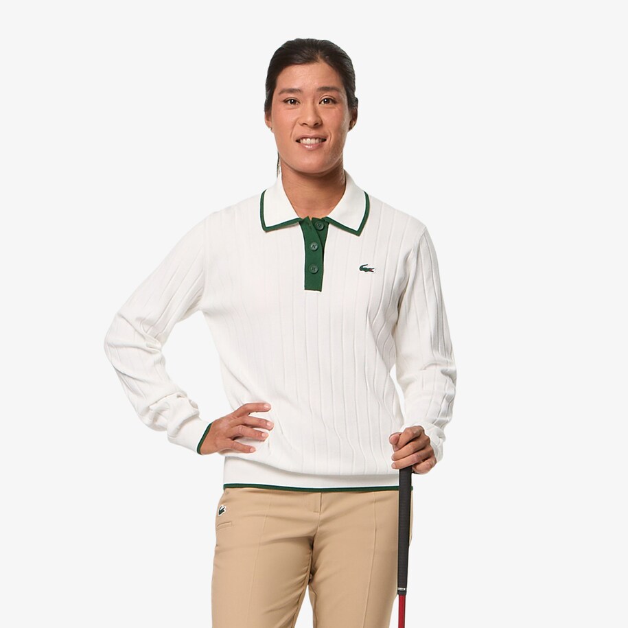 Polo Collar Stretch Golf Sweater image number 0