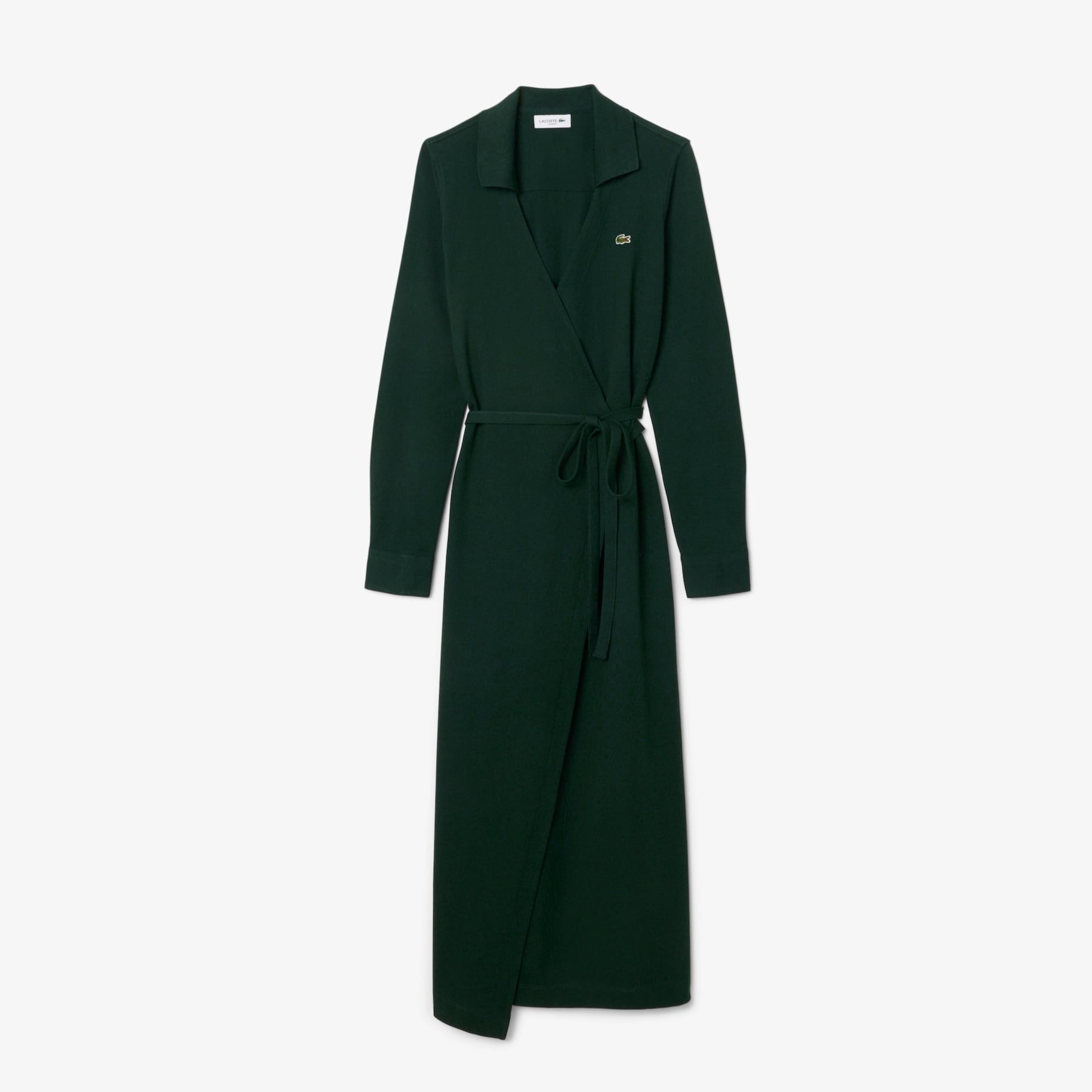 Slim Fit Polo Collar Wrap Dress image number 0