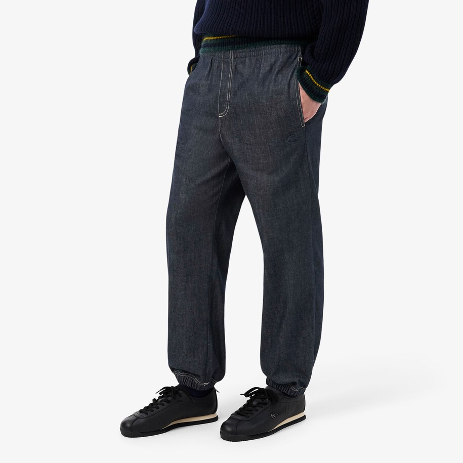 Relaxed Fit Elasticated Waist Denim Pants image number 1