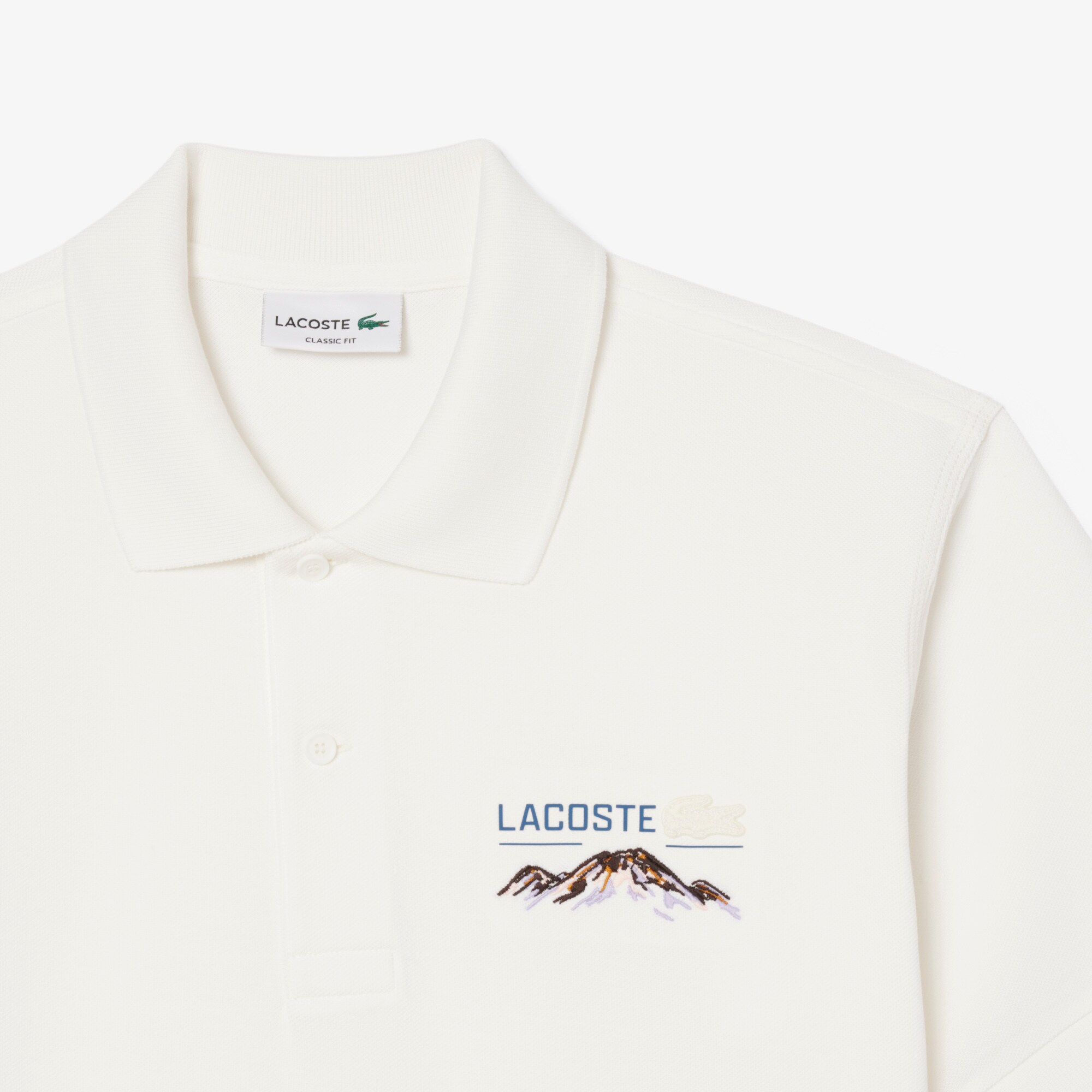 Classic Fit Embroidered Motif Piqué Polo Shirt image number 4