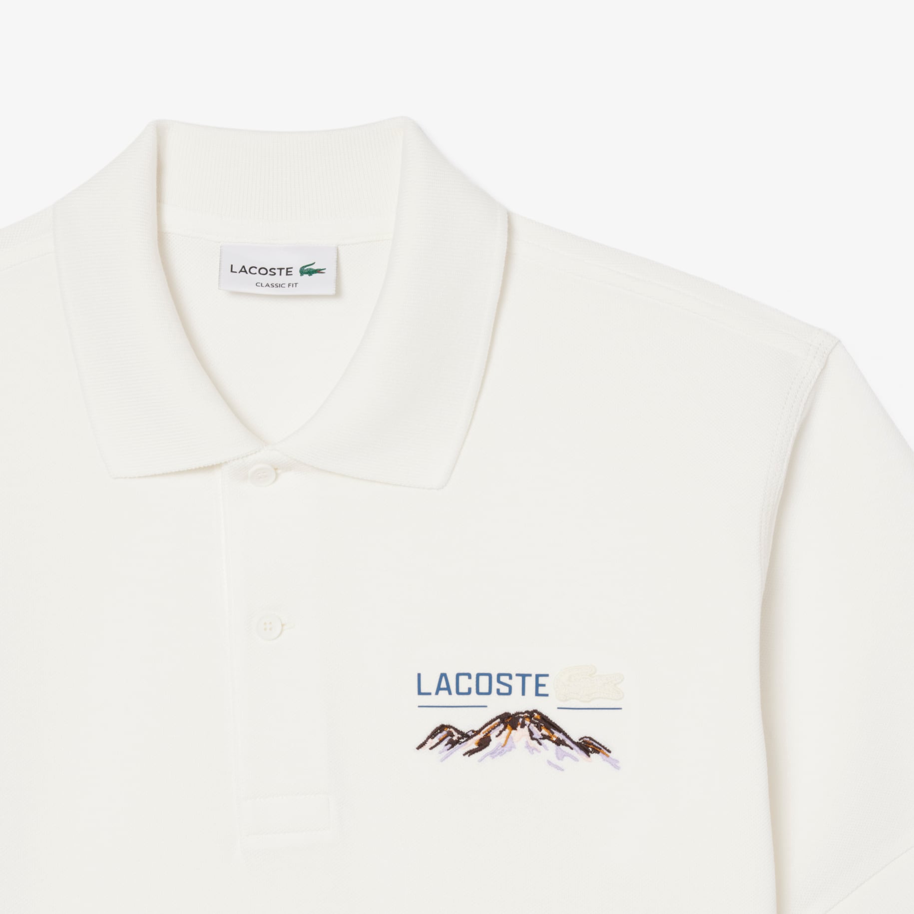 Classic Fit Embroidered Motif Piqué Polo Shirt image number 4