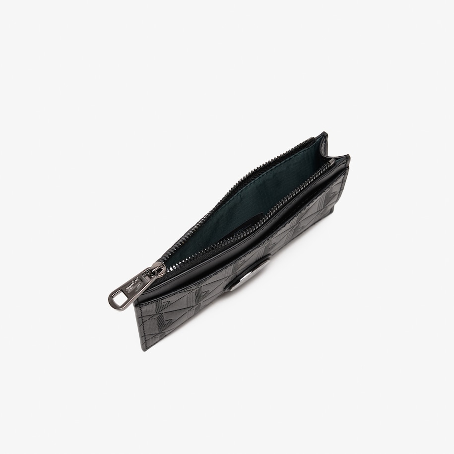 Nomogramme Zipped Leather Card Holder image number 1