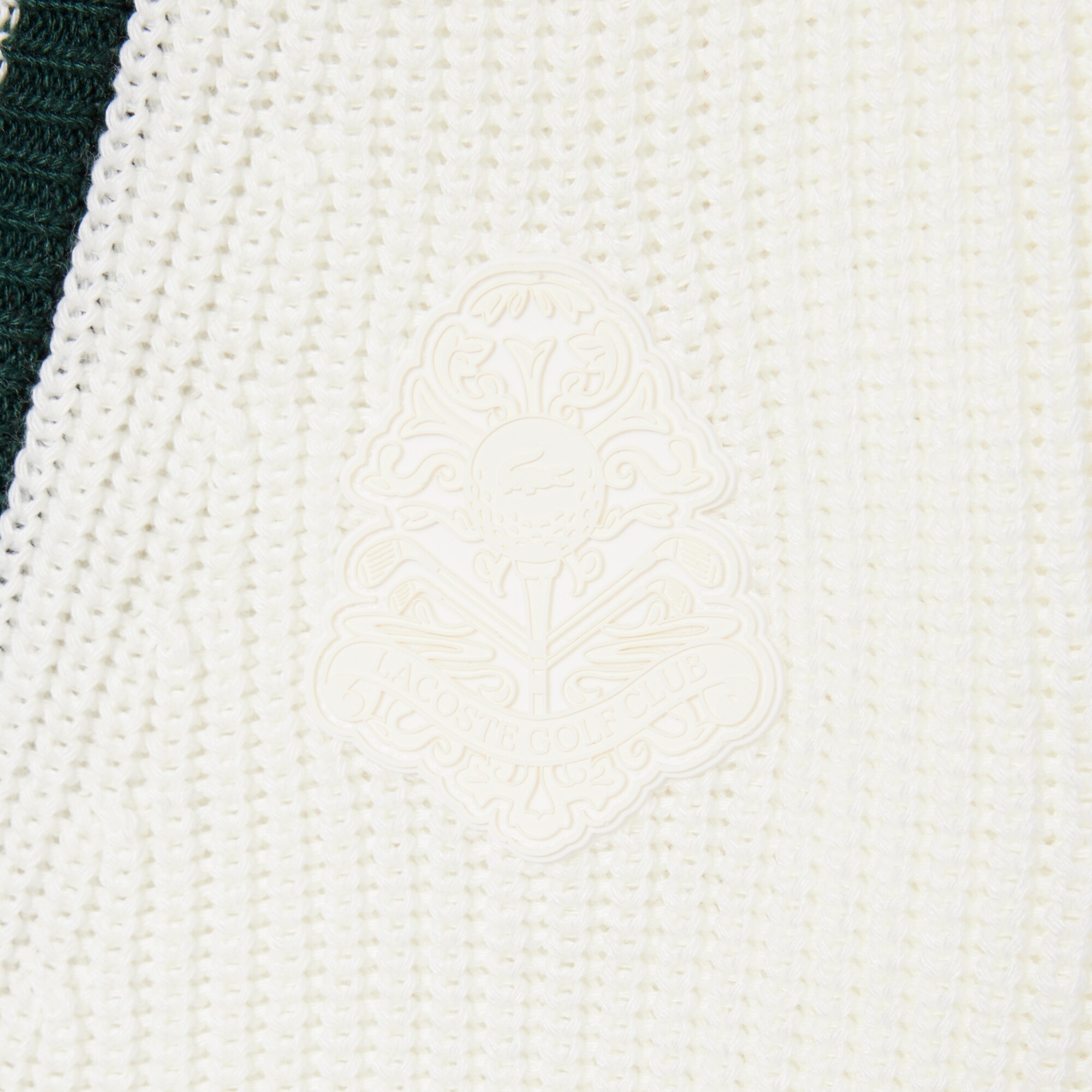 Badge Accent Wool Blend Golf Cardigan image number 6