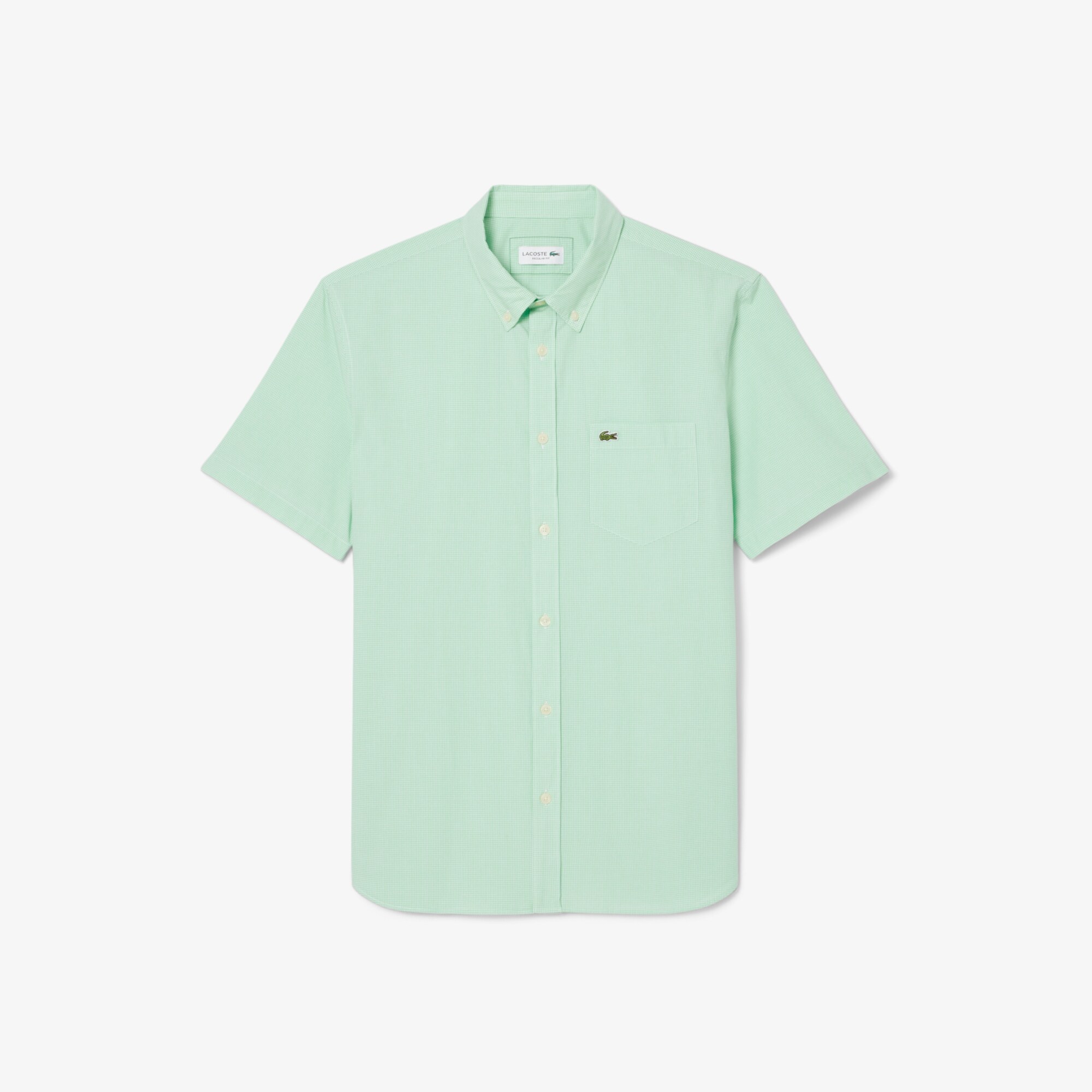 Short Sleeved Regular Fit Gingham Shirt image number 3