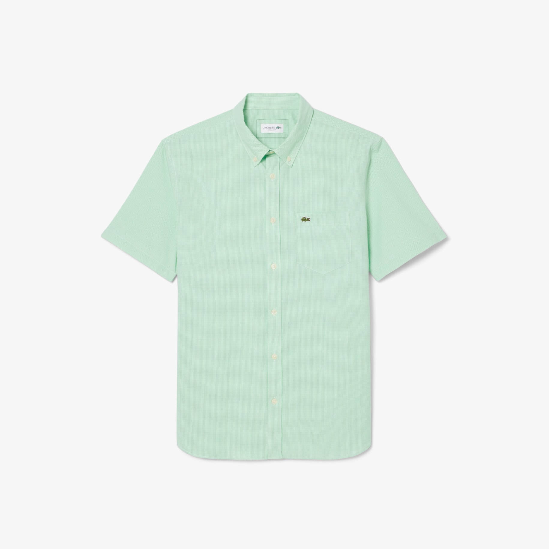 Short Sleeved Regular Fit Gingham Shirt image number 3