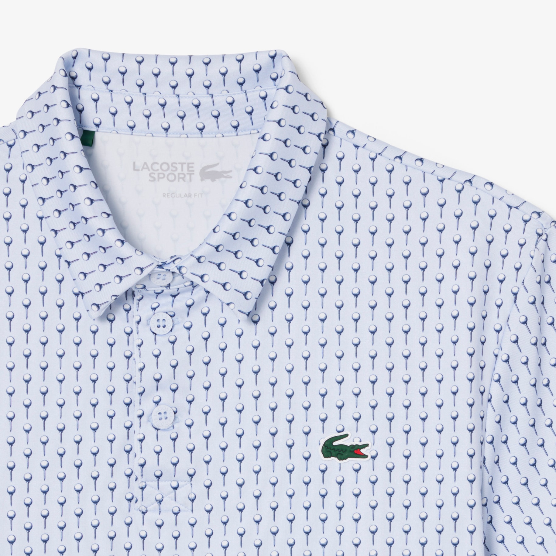 Regular Fit Printed Golf Polo Shirt image number 4