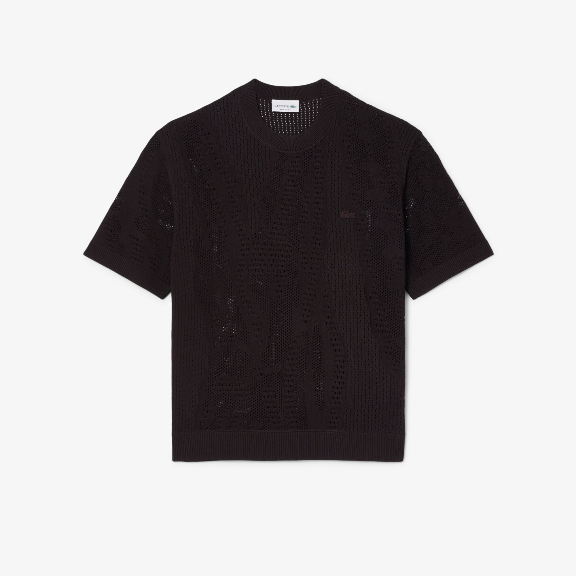 Relaxed Fit Short Sleeved Printed Sweater image number 3