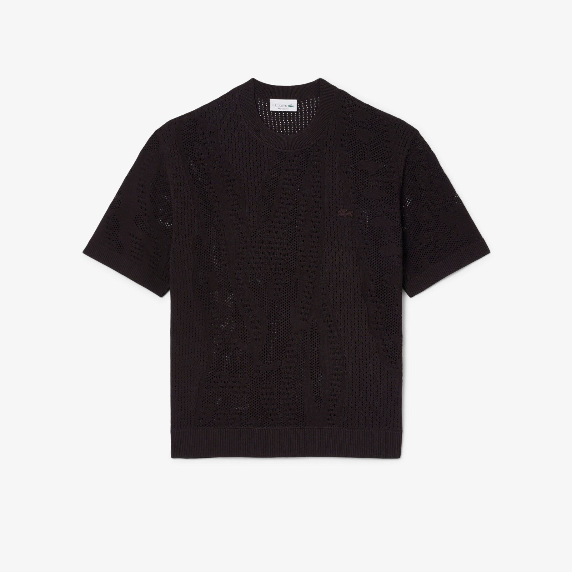 Relaxed Fit Short Sleeved Printed Sweater image number 0