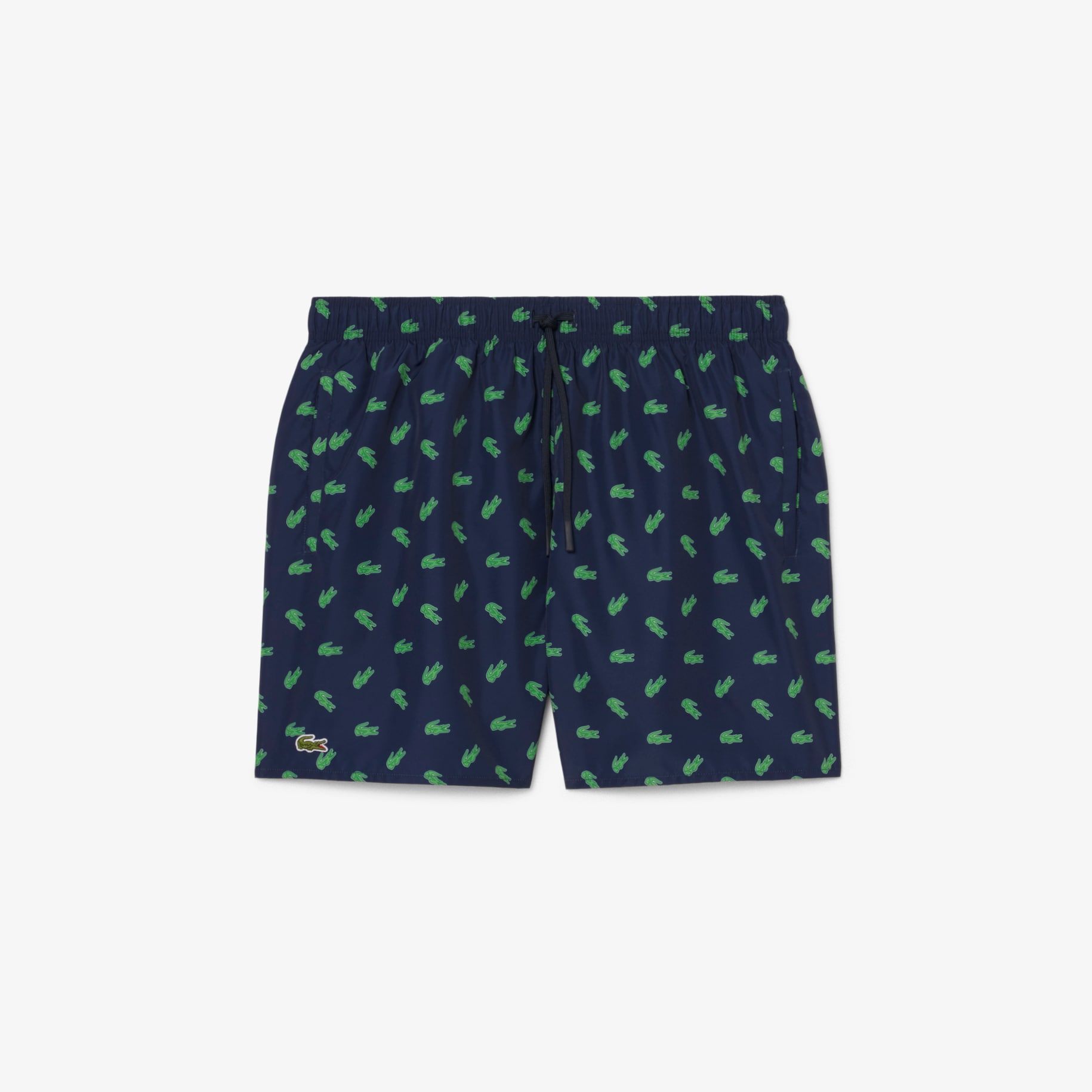 Mid Length Crocodile Print Swim Trunks image number 3