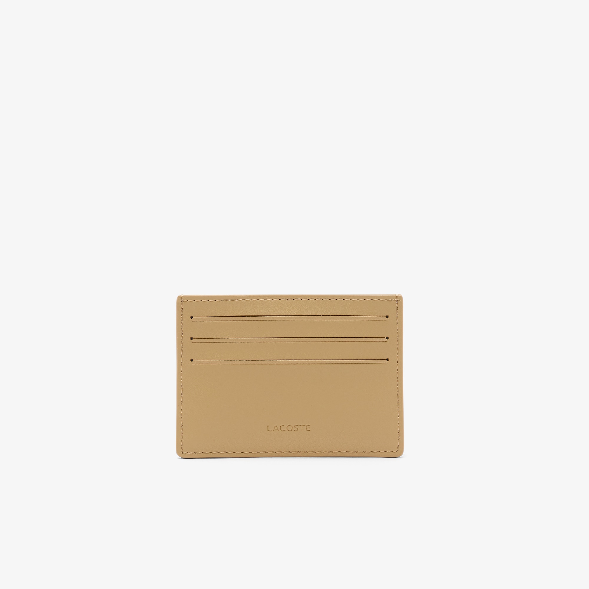 Leather Monogram Print Card Holder image number 1