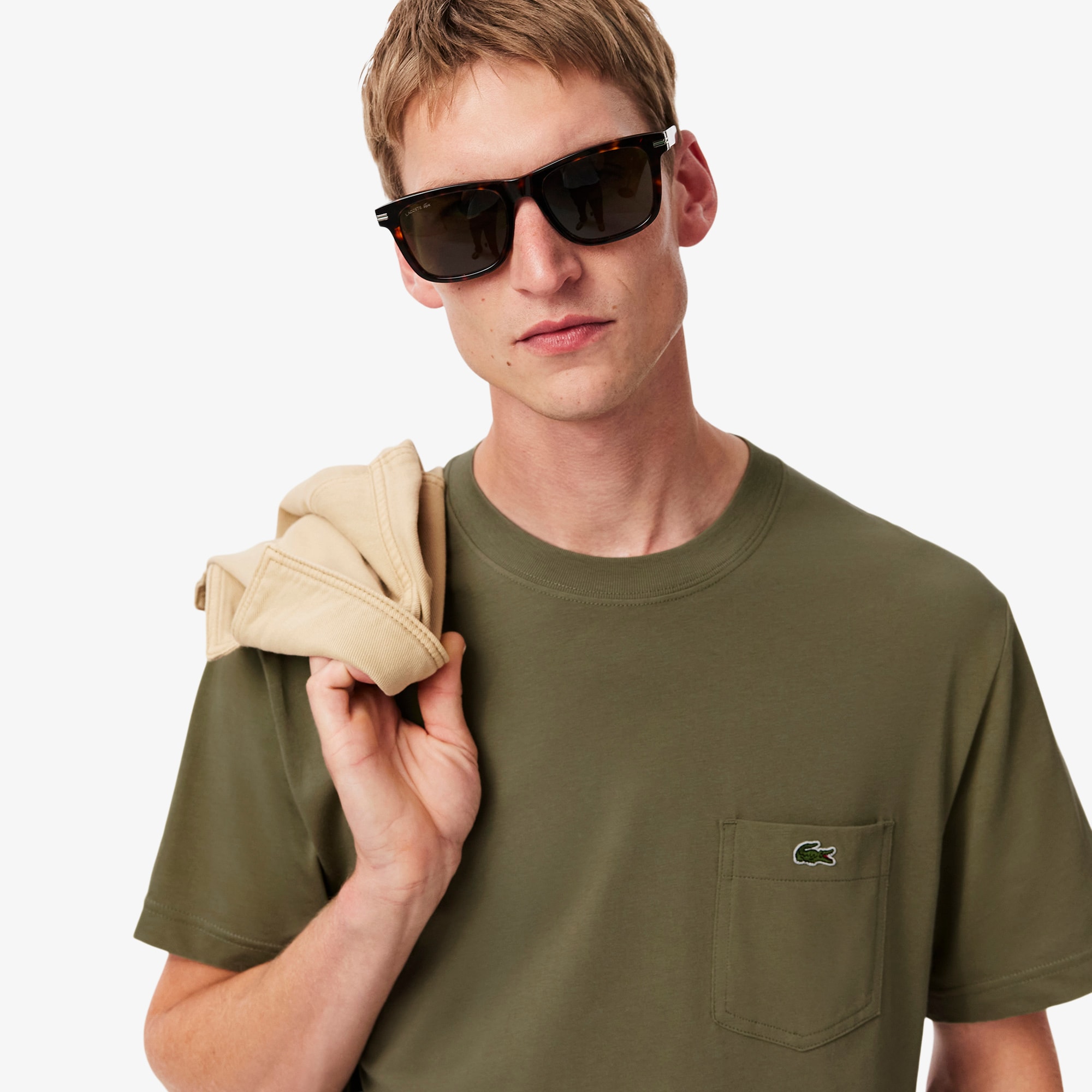 Buy Original Cotton T-shirt with Breast Pocket | Lacoste ID