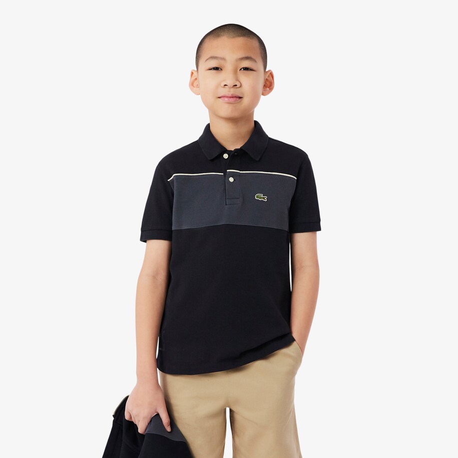 Colorblock Petit Piqu&eacute; Polo Shirt image number 0