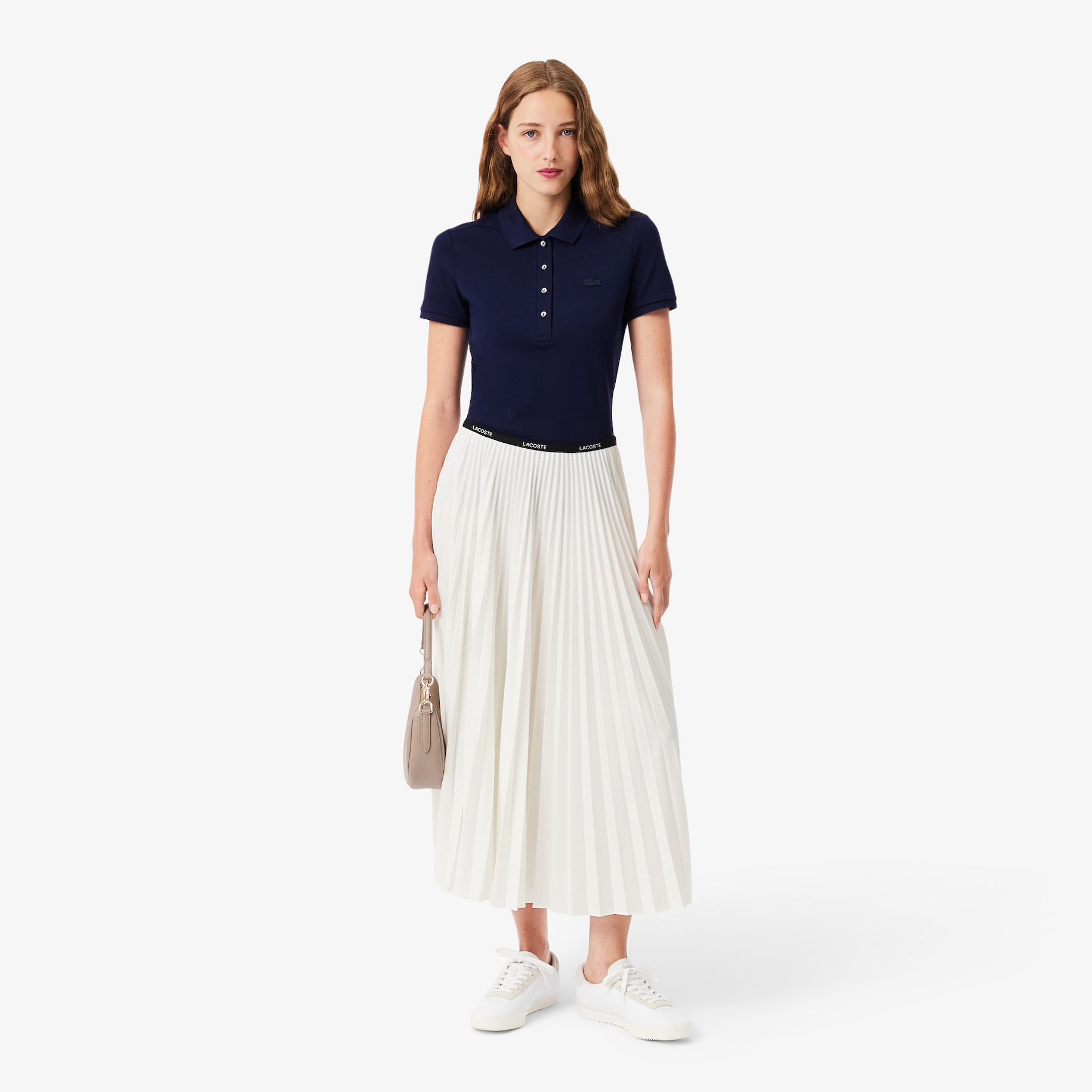Long Pleated Elasticated Waist Skirt image number 0