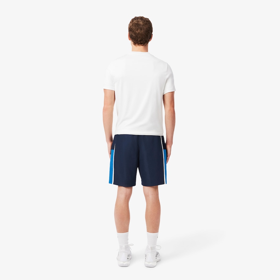 Lightweight Colour-Block Stripe Tennis Shorts image number 2