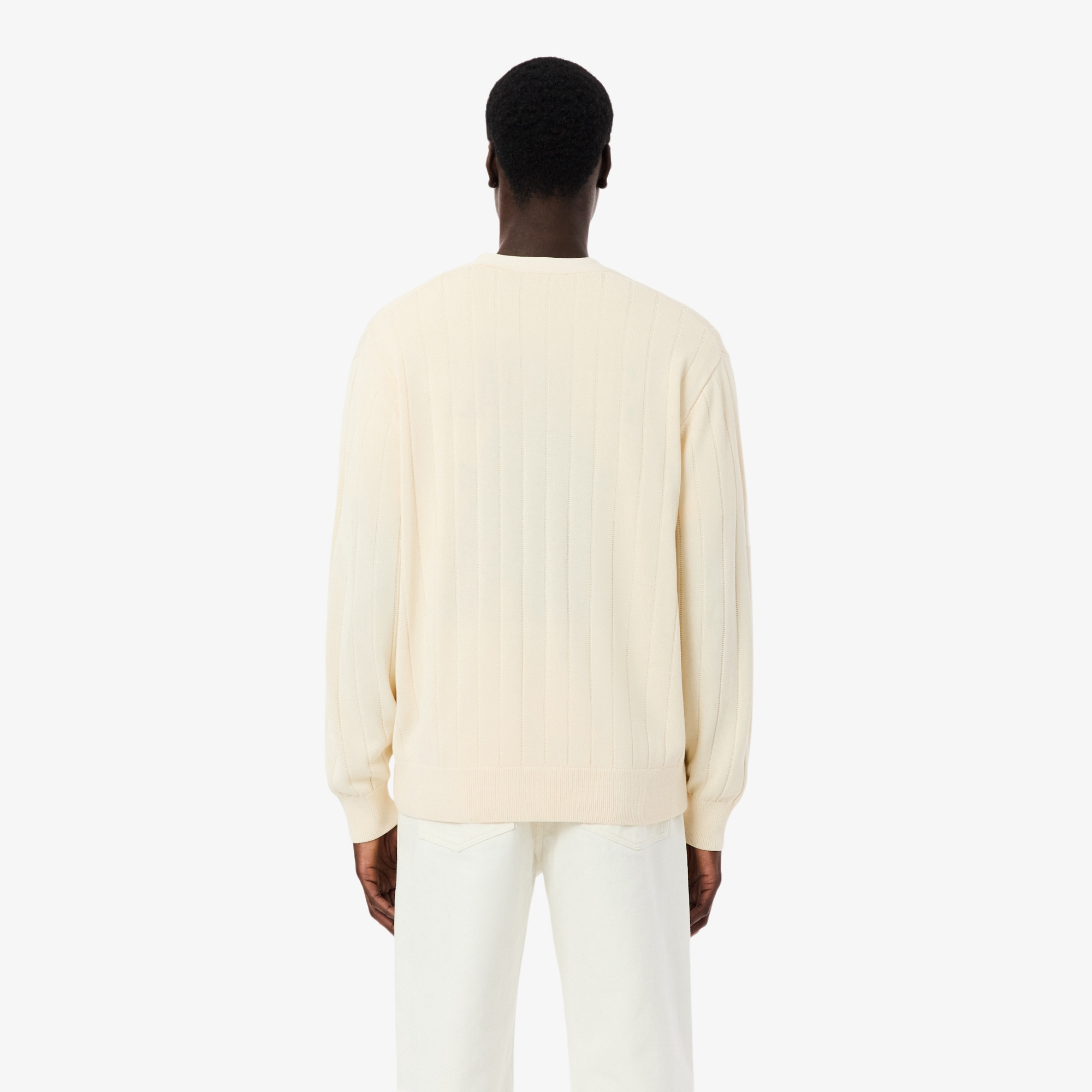 Rib Knit Cotton Blend Cardigan image number 2