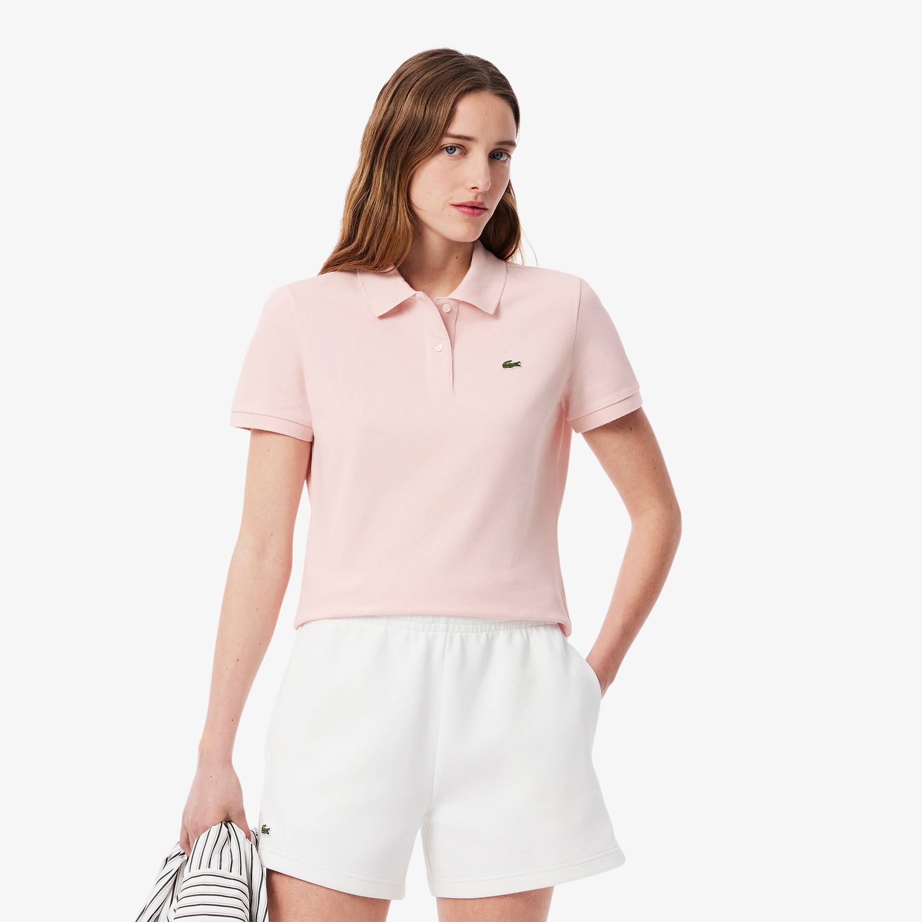 Women's Lacoste Regular Fit Soft Cotton Petit Piqué Polo Shirt image number 0