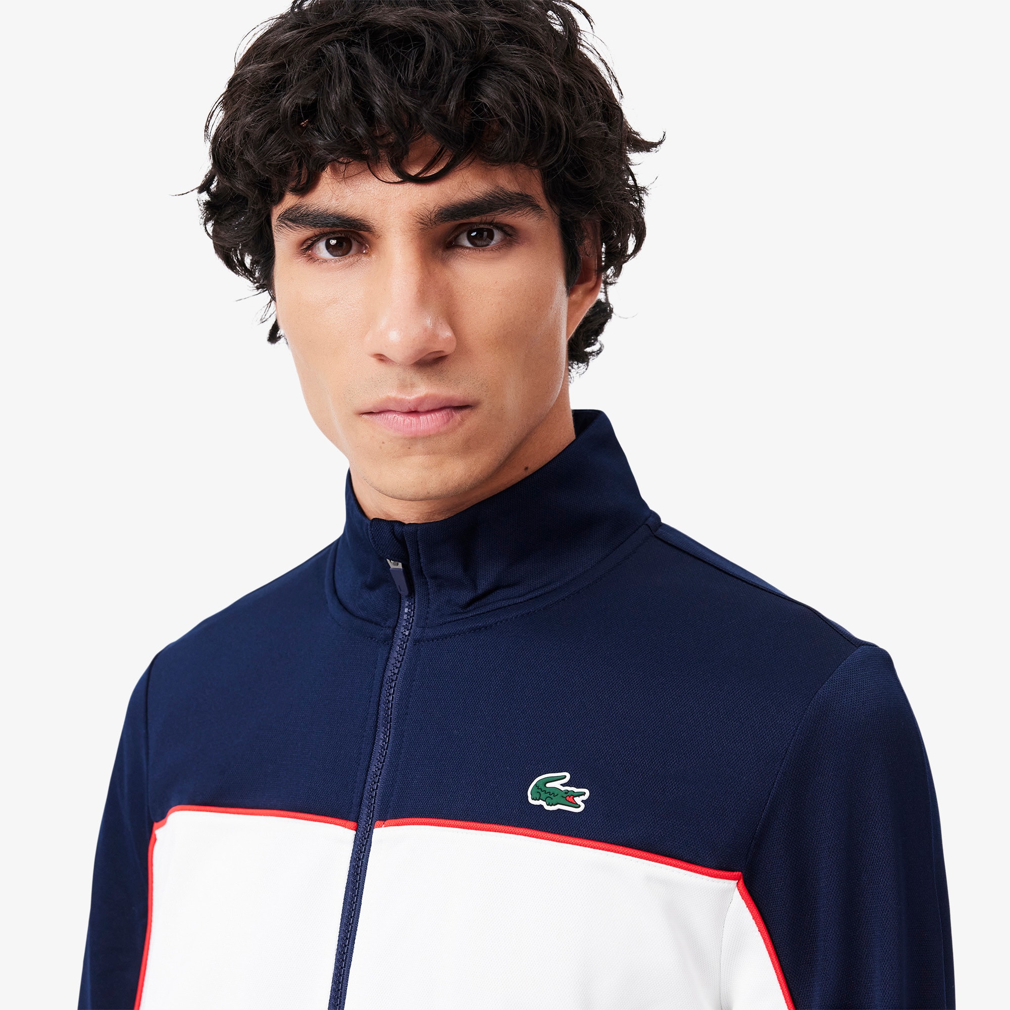 Print Branding Zipped Sport Sweatshirt image number 1