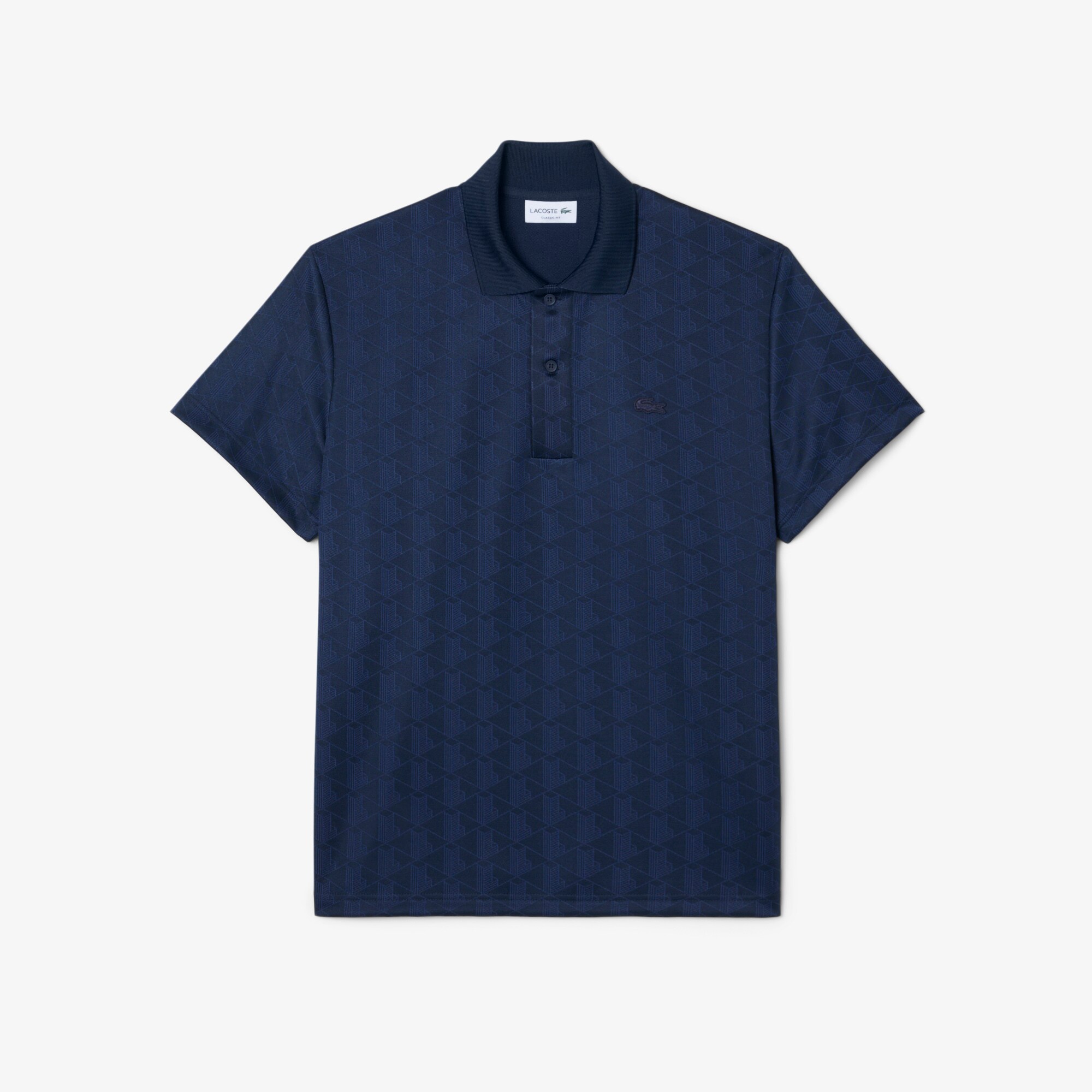 Classic Fit Monogram Jacquard Polo Shirt image number 3