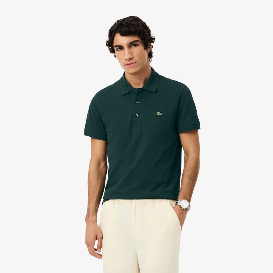 Slim Fit Stretch Piqu&eacute; Polo Shirt image number 0