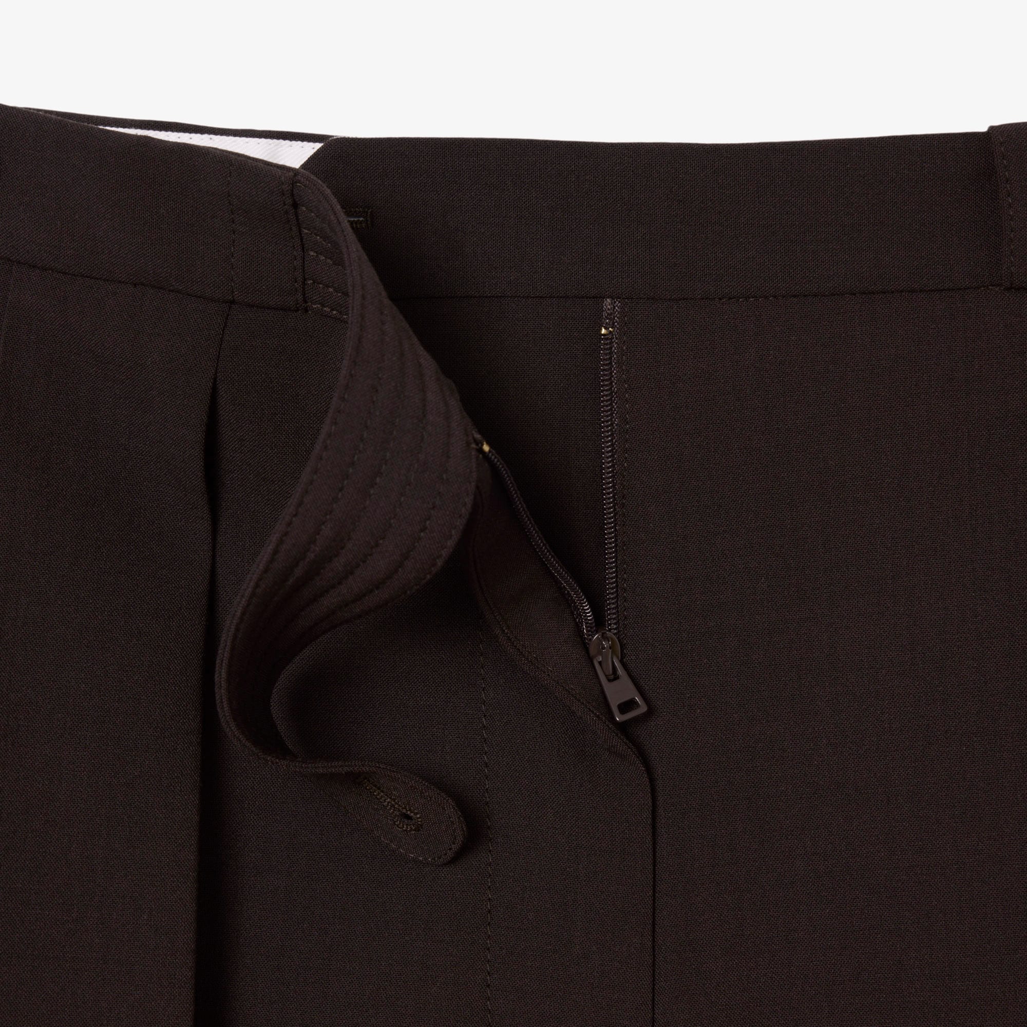 Runway Pleated Wool Bermuda Shorts image number 6