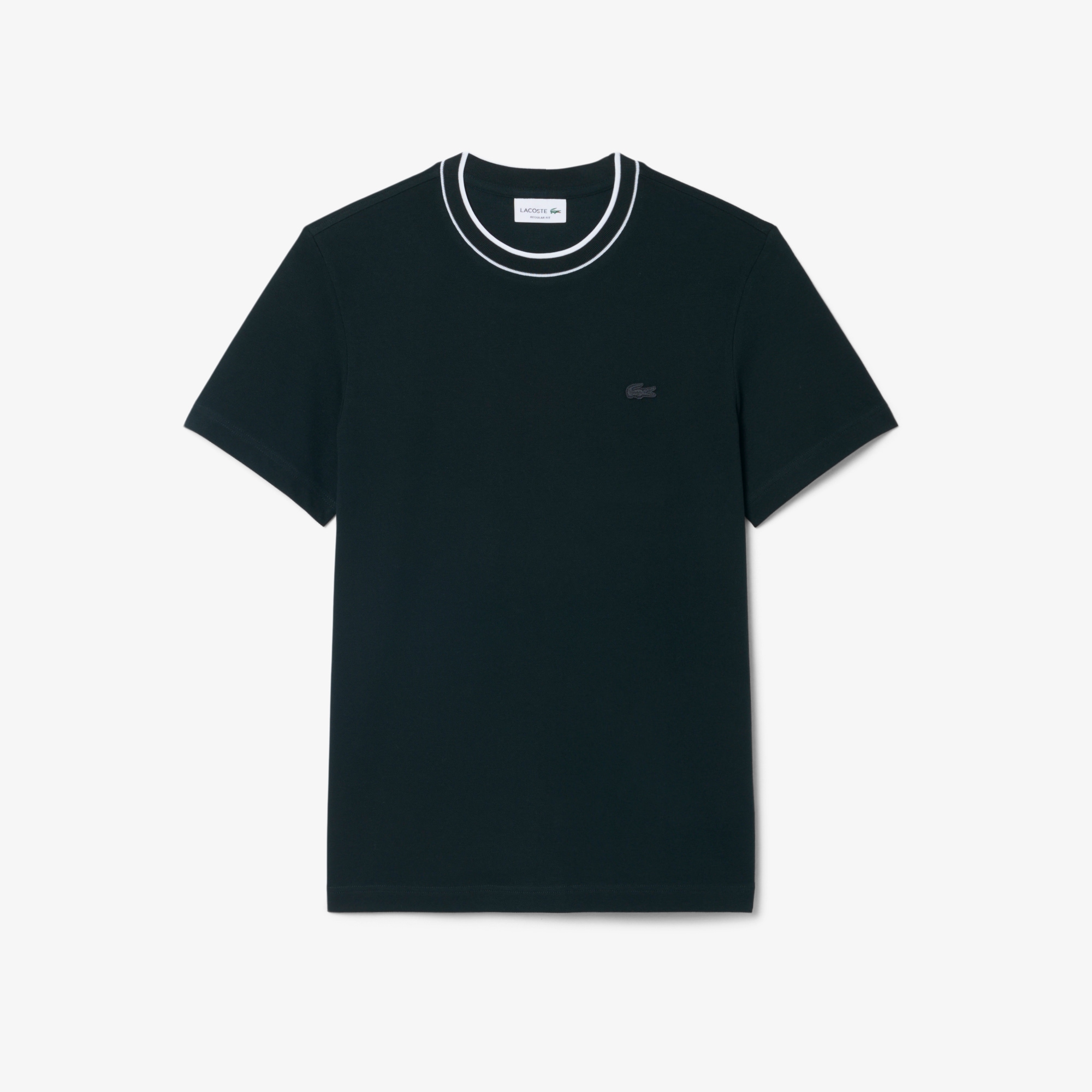 Stretch Piqu&eacute; Stripe Collar T-shirt image number 3