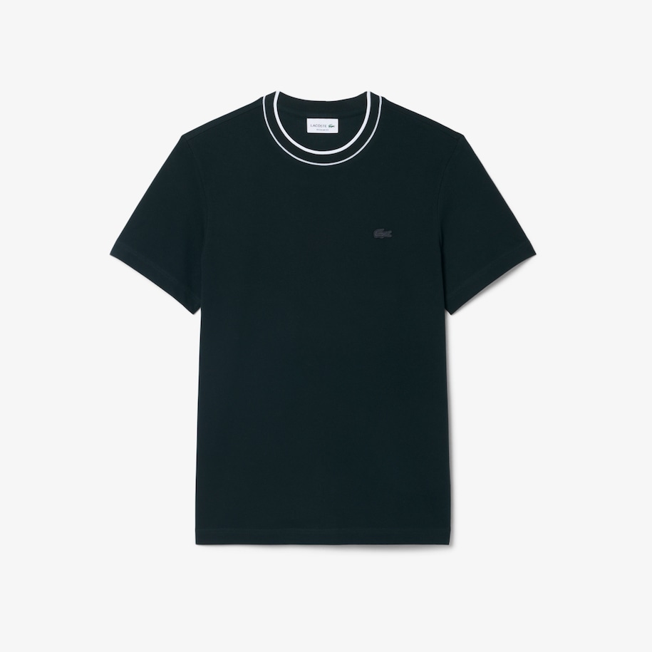 Stretch Piqu&eacute; Stripe Collar T-shirt image number 3