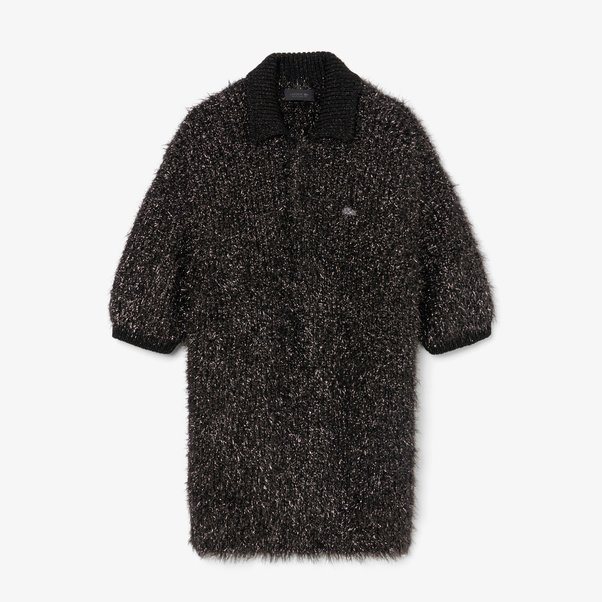 Sweater Lurex Knit Kerah Polo Runway image number 3