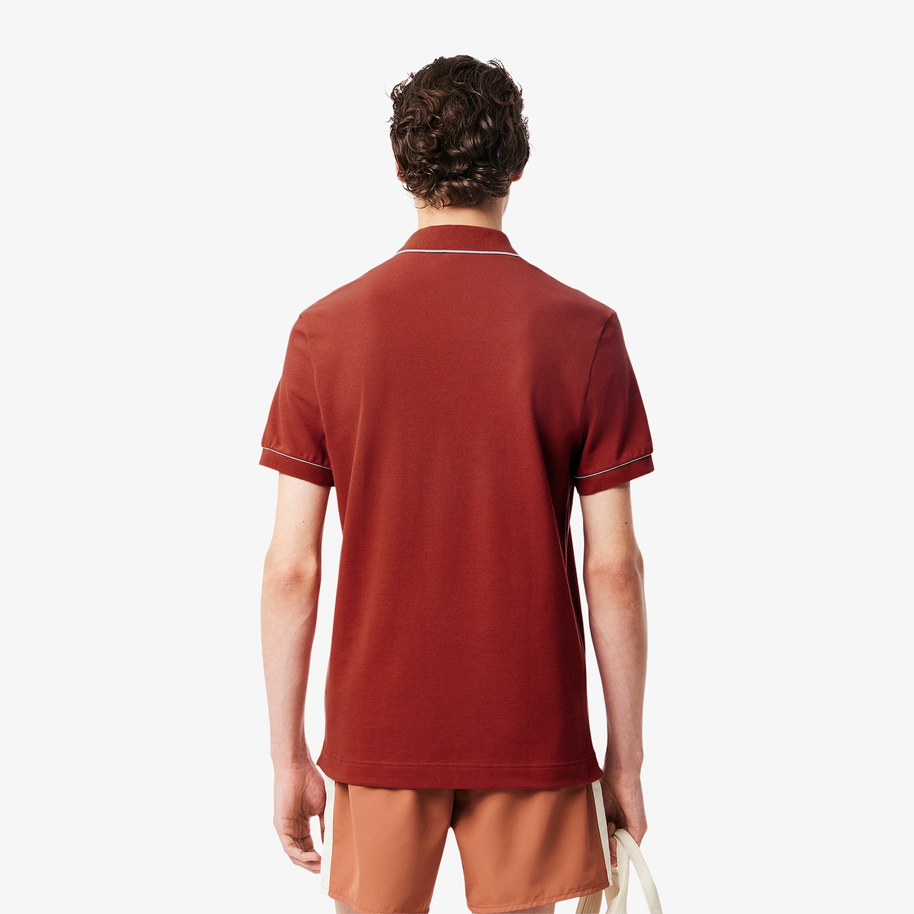 Smart Paris Stretch Cotton Contrast Trim Polo Shirt image number 2