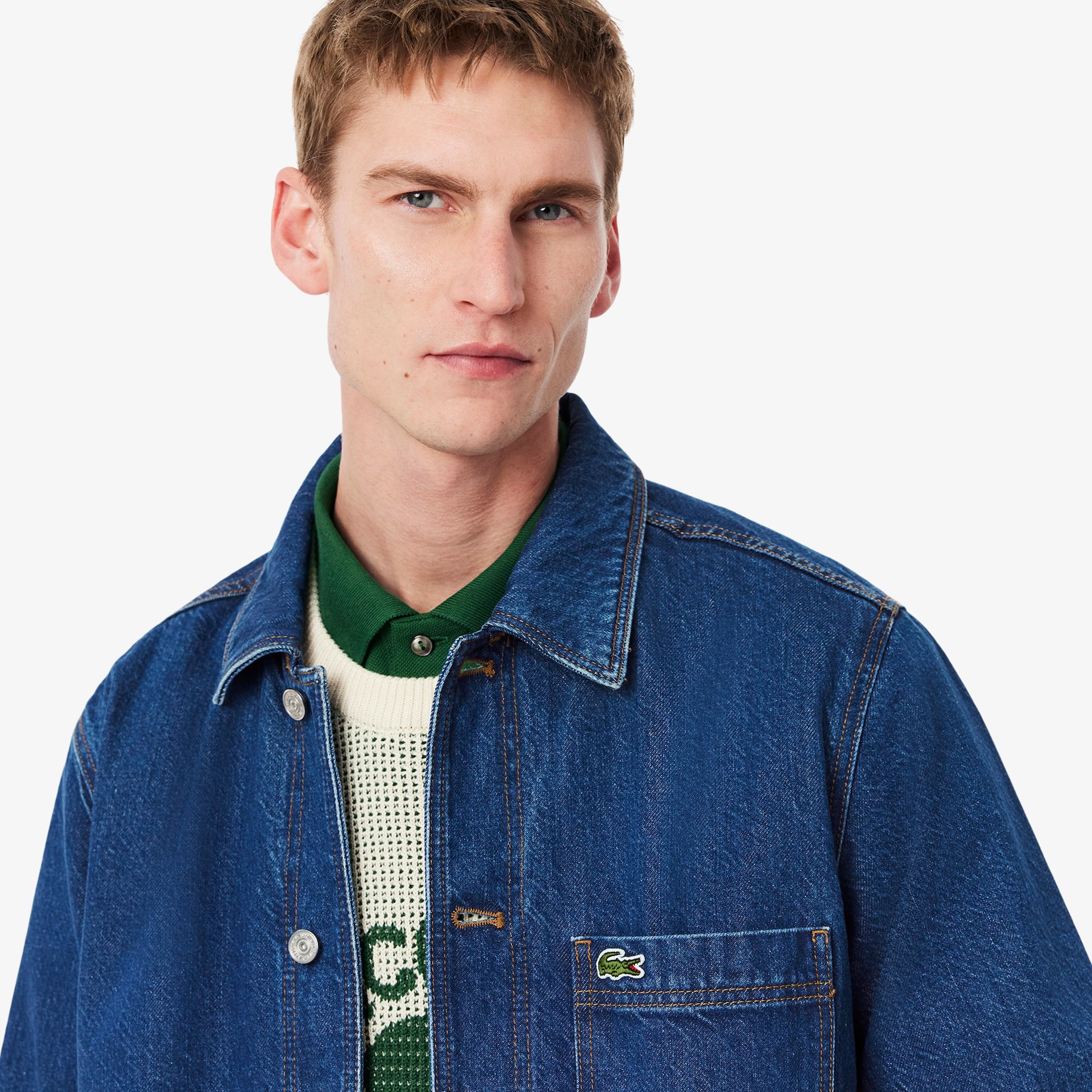 Oversized Cotton Denim Overshirt image number 1