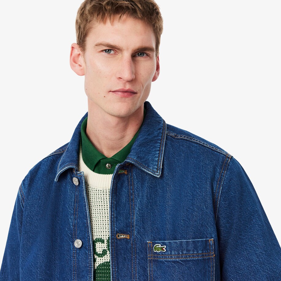 Oversized Cotton Denim Overshirt image number 1