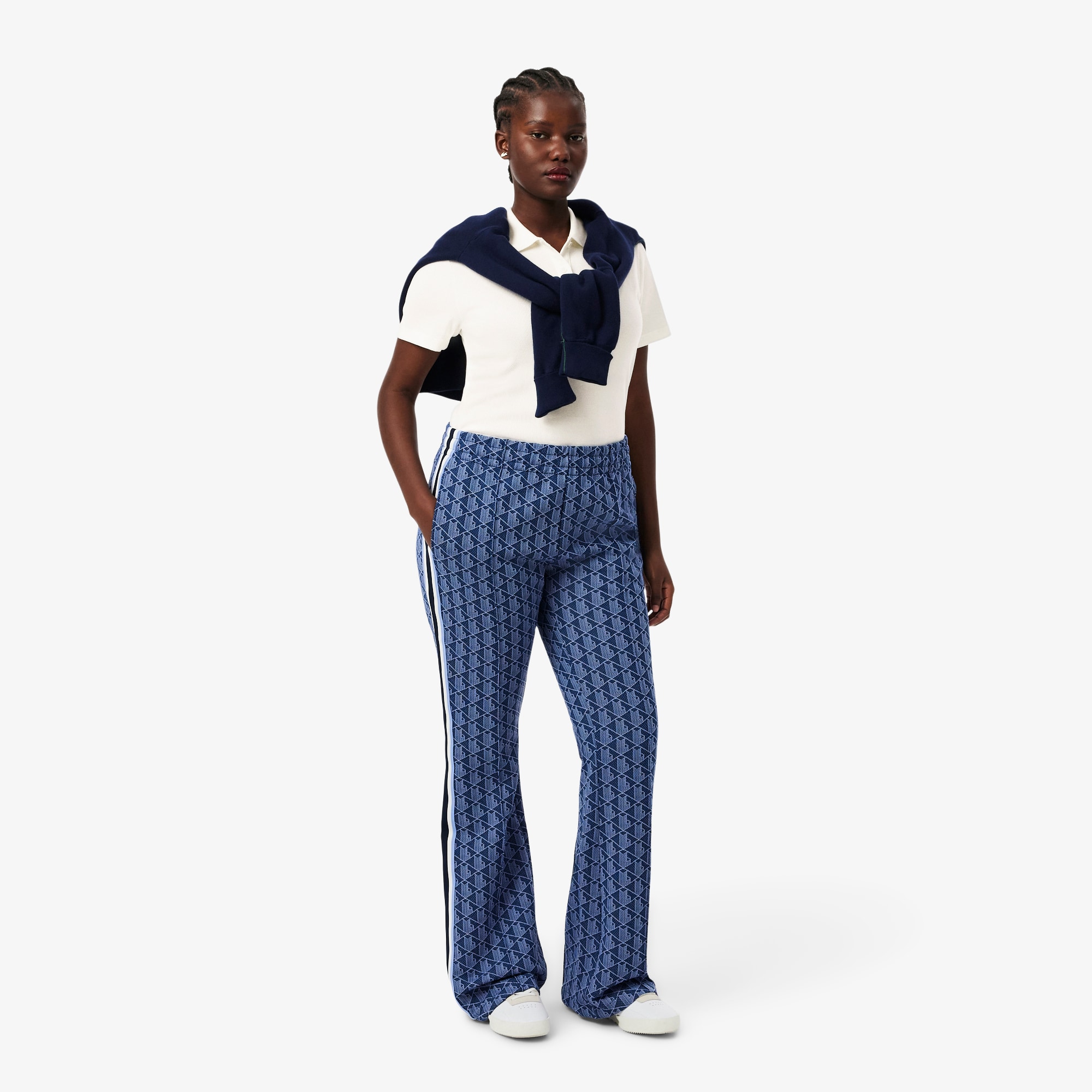 Slim Fit L.12.D Ribbed Cotton Polo Shirt image number 6