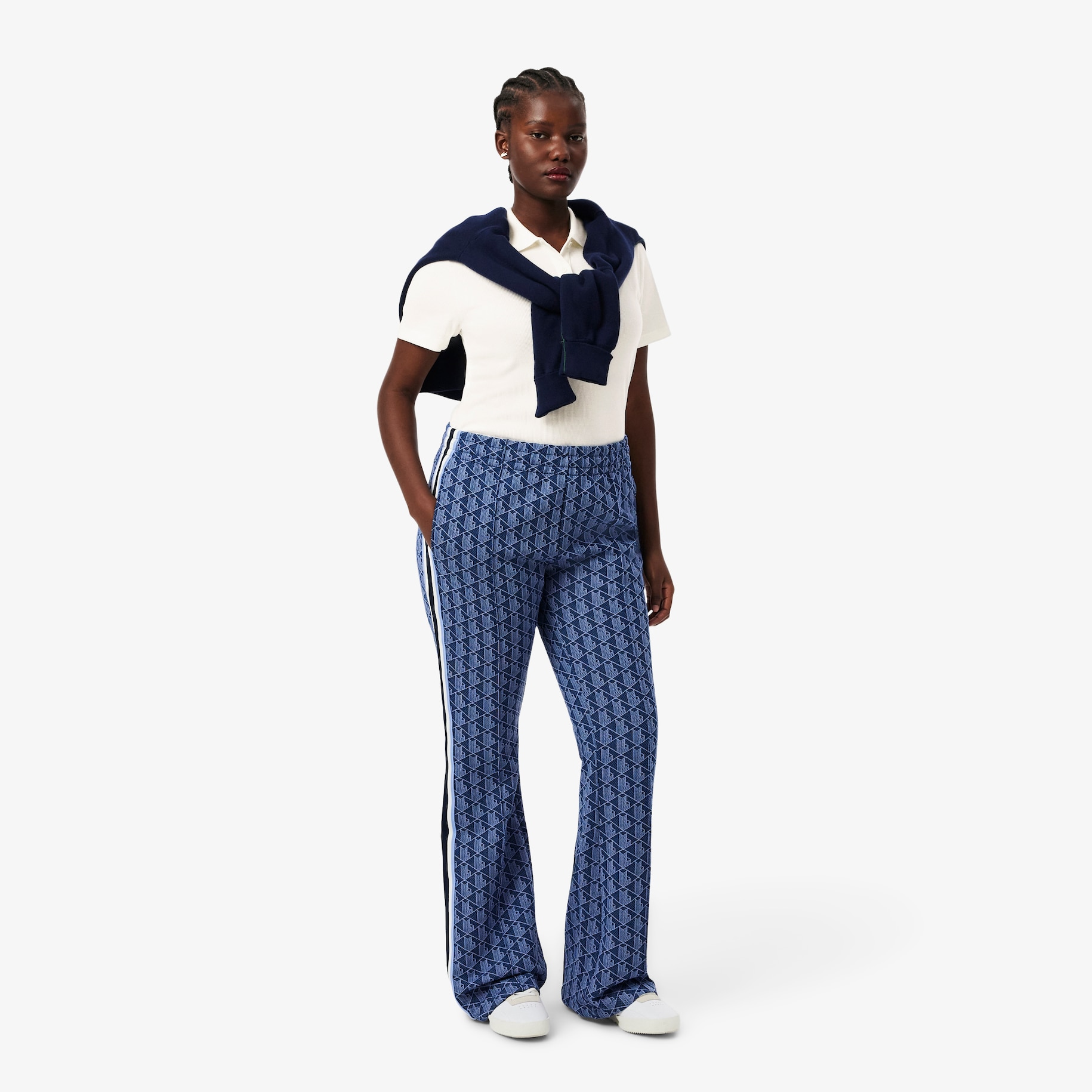 Slim Fit L.12.D Ribbed Cotton Polo Shirt image number 6