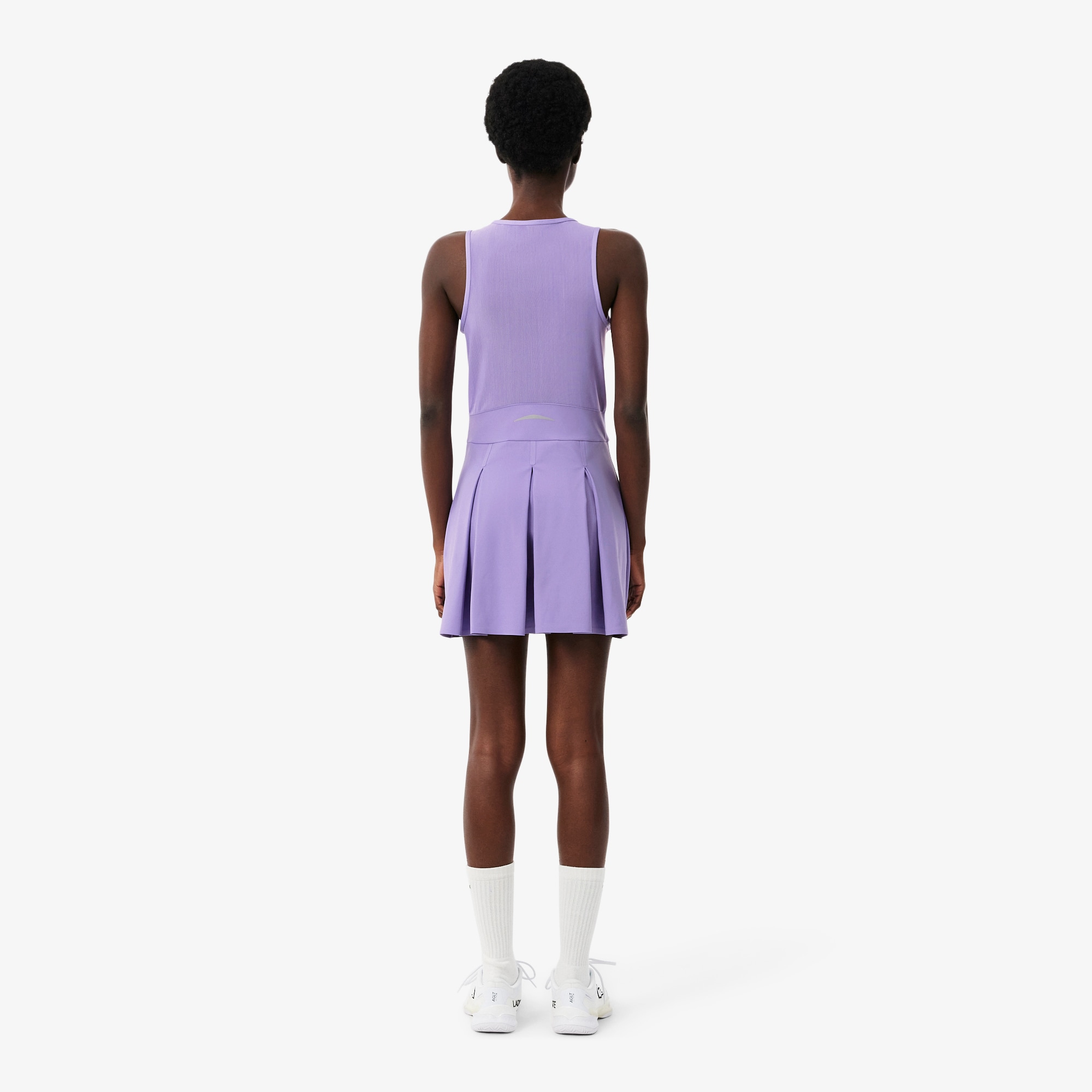 Dual Fabric Pleated Stretch Tennis Dress image number 2