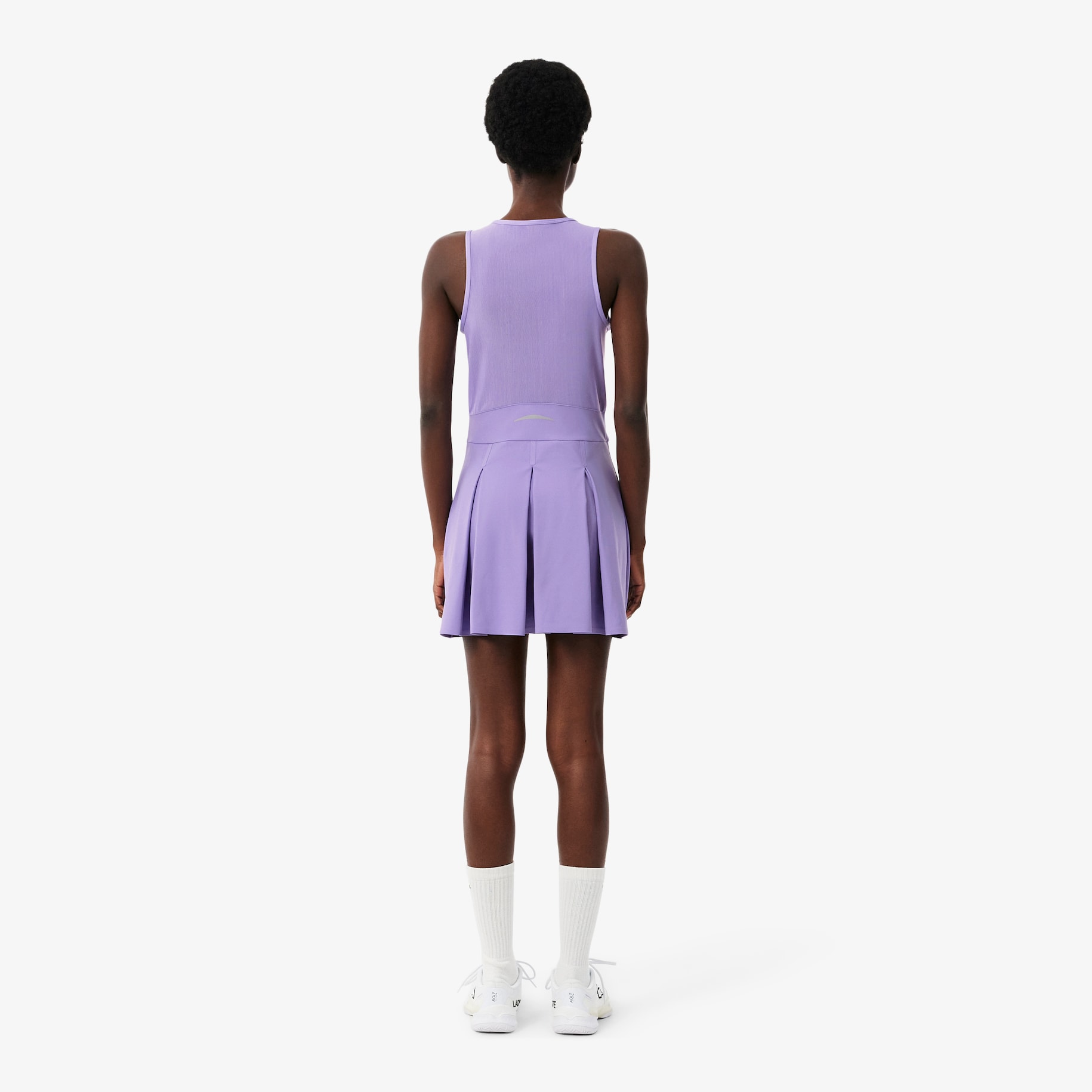 Dual Fabric Pleated Stretch Tennis Dress image number 2