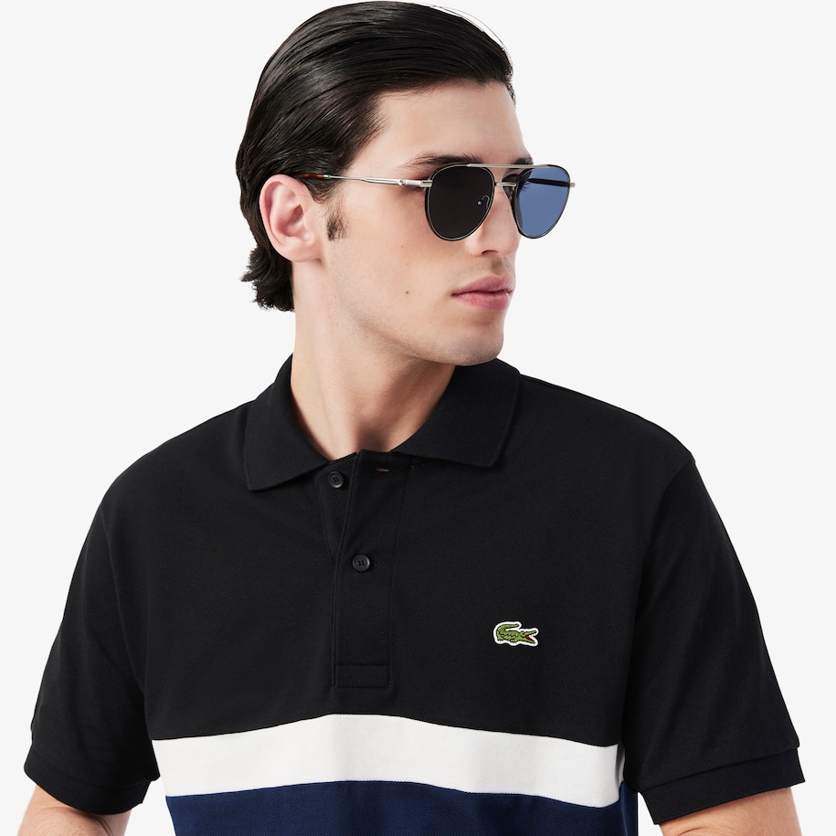 Classic Fit Colour-Block Petit Piqu&eacute; Polo Shirt image number 1