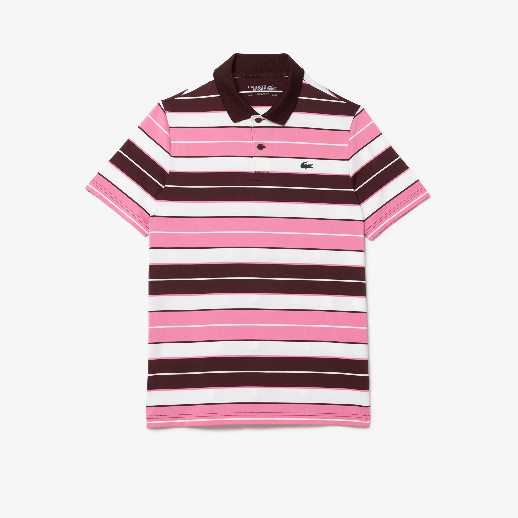 Ultra-Dry Anti-UV Striped Golf Polo Shirt image number 3