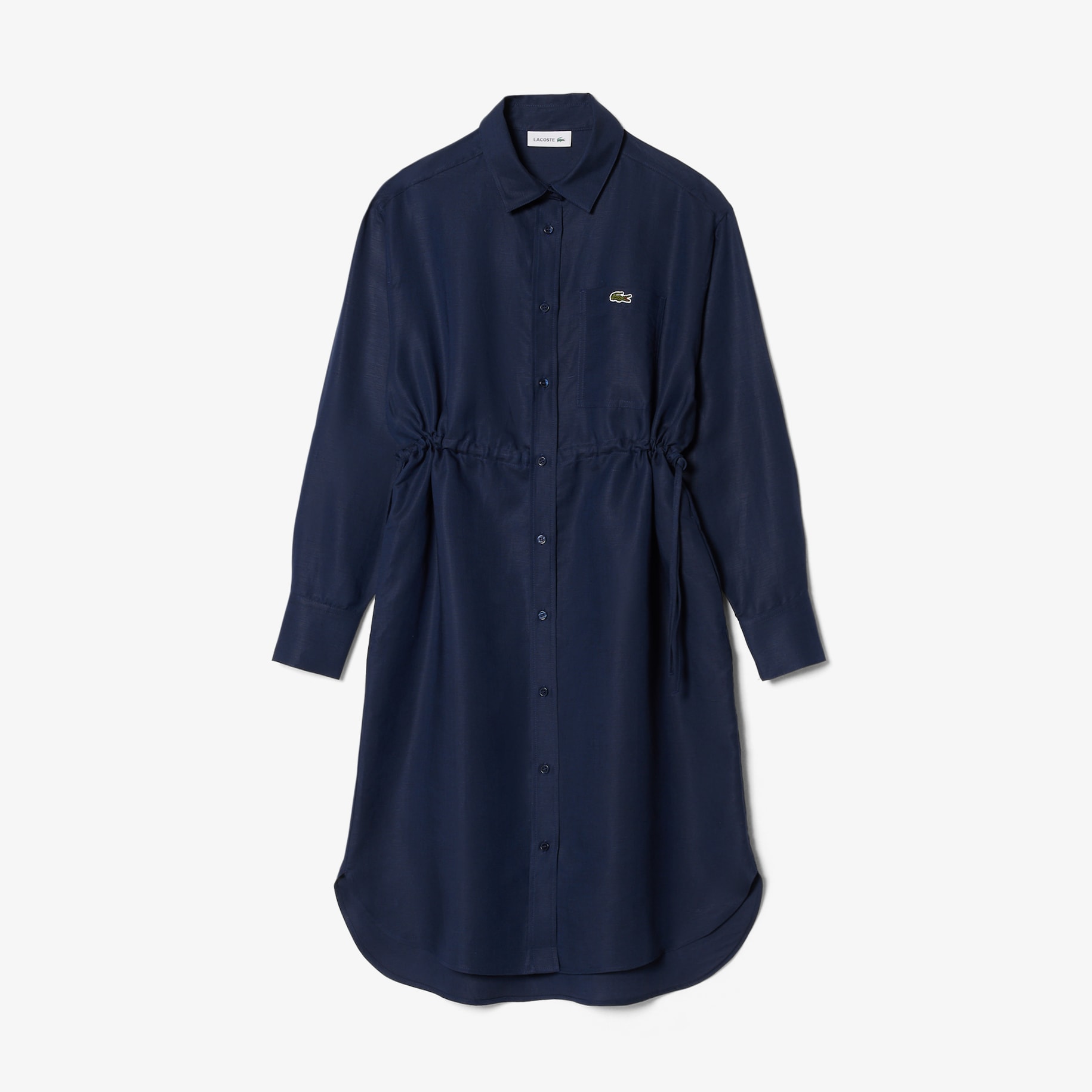 Oversized Linen Blend Shirt Dress image number 0