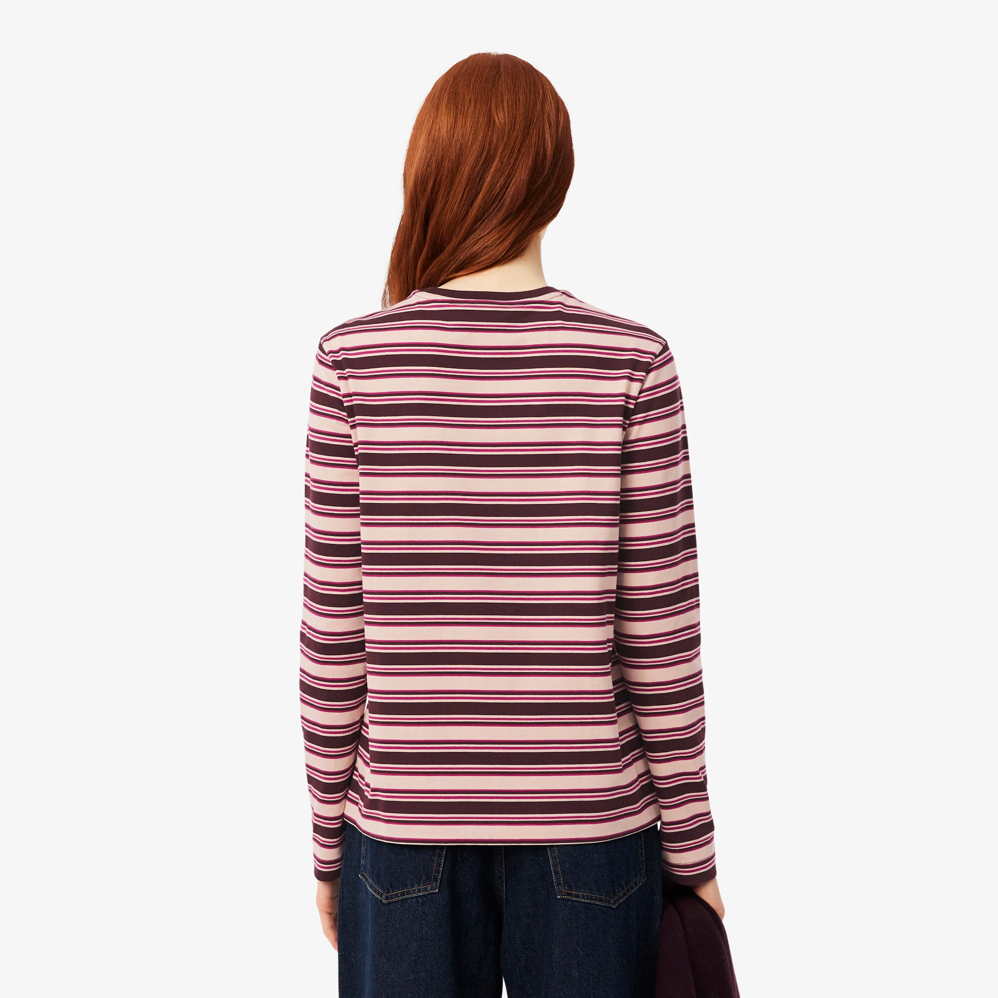 Long Sleeved Striped Jersey T-shirt image number 2