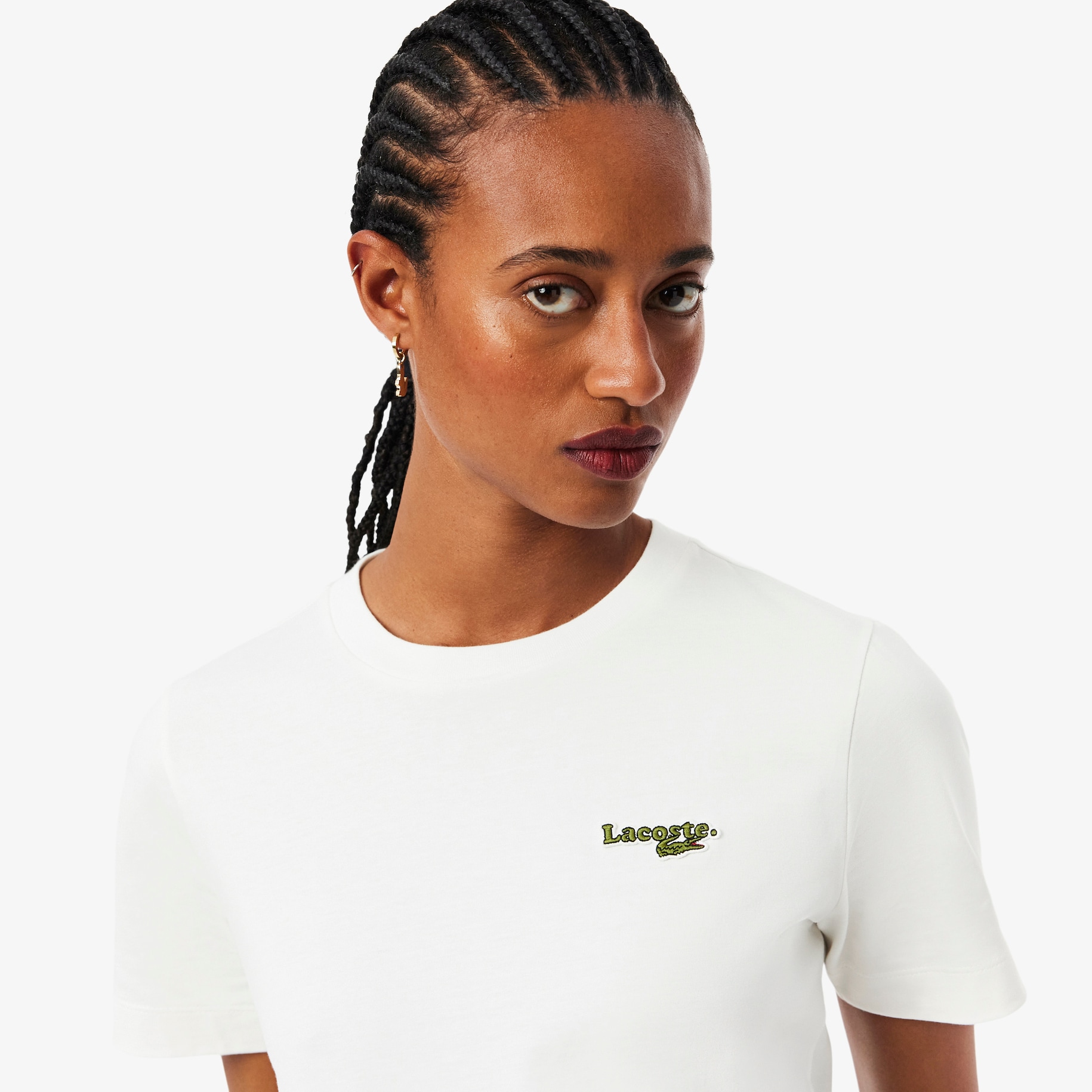 Cotton Badge T-shirt image number 1