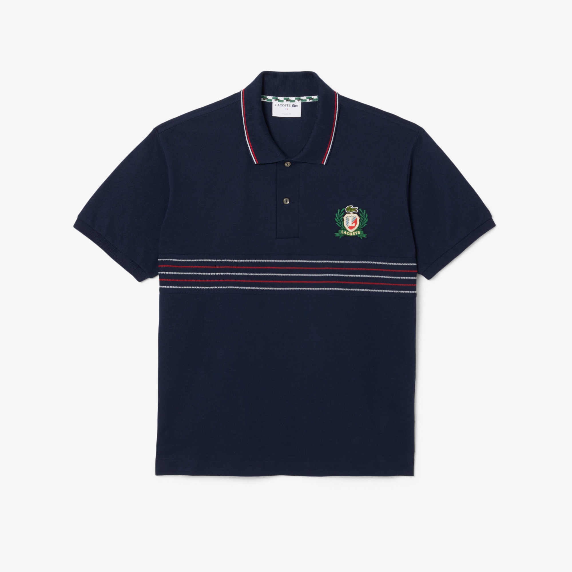 Classic Fit L.12.12 Embroidered Shield Polo Shirt image number 3