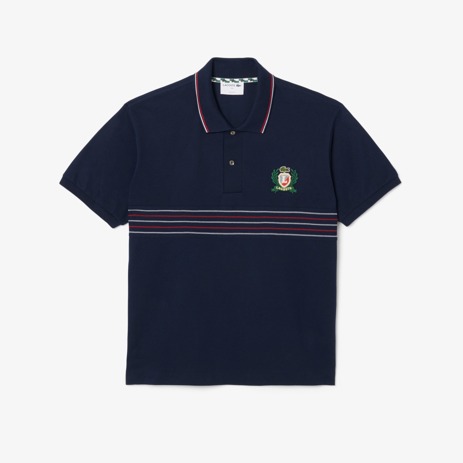 Classic Fit L.12.12 Embroidered Shield Polo Shirt image number 3