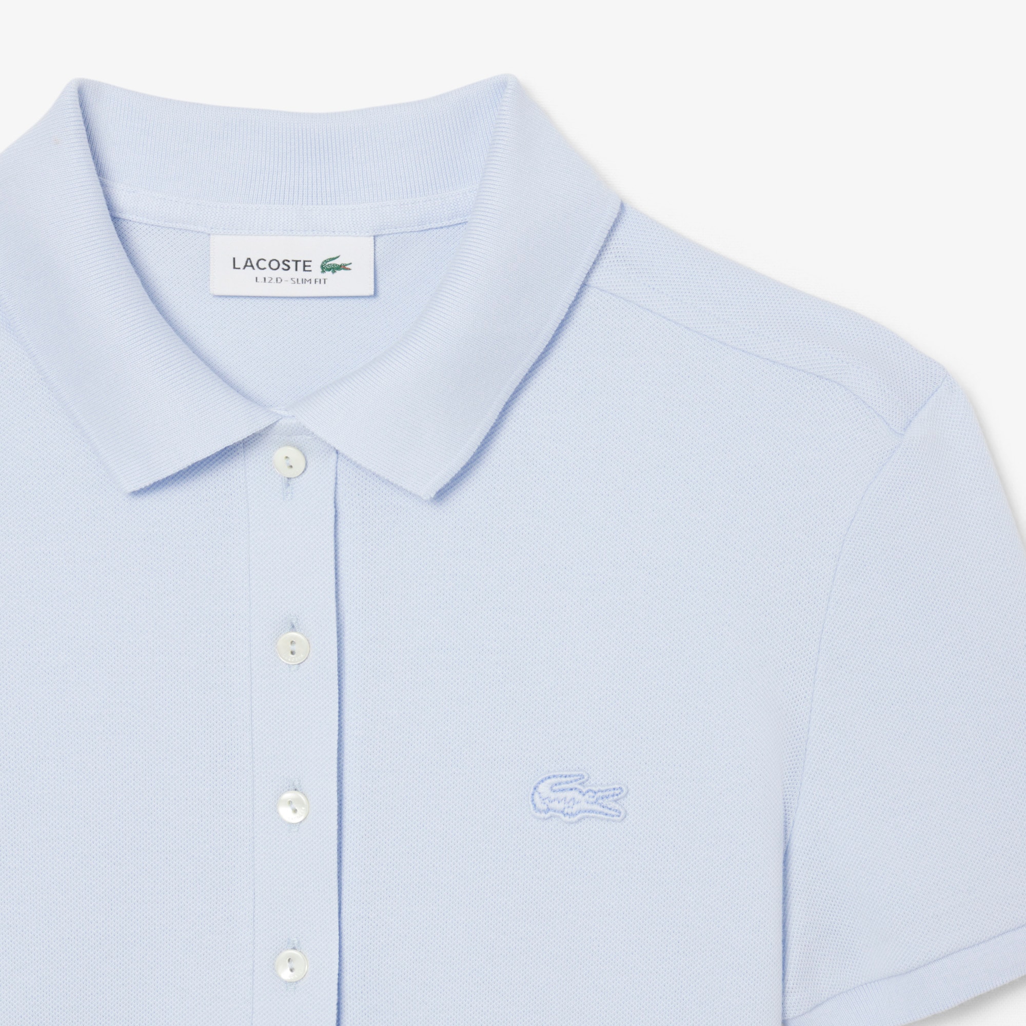 L.12.D Slim Fit Stretch Mini Piqu&eacute; Polo Shirt image number 4
