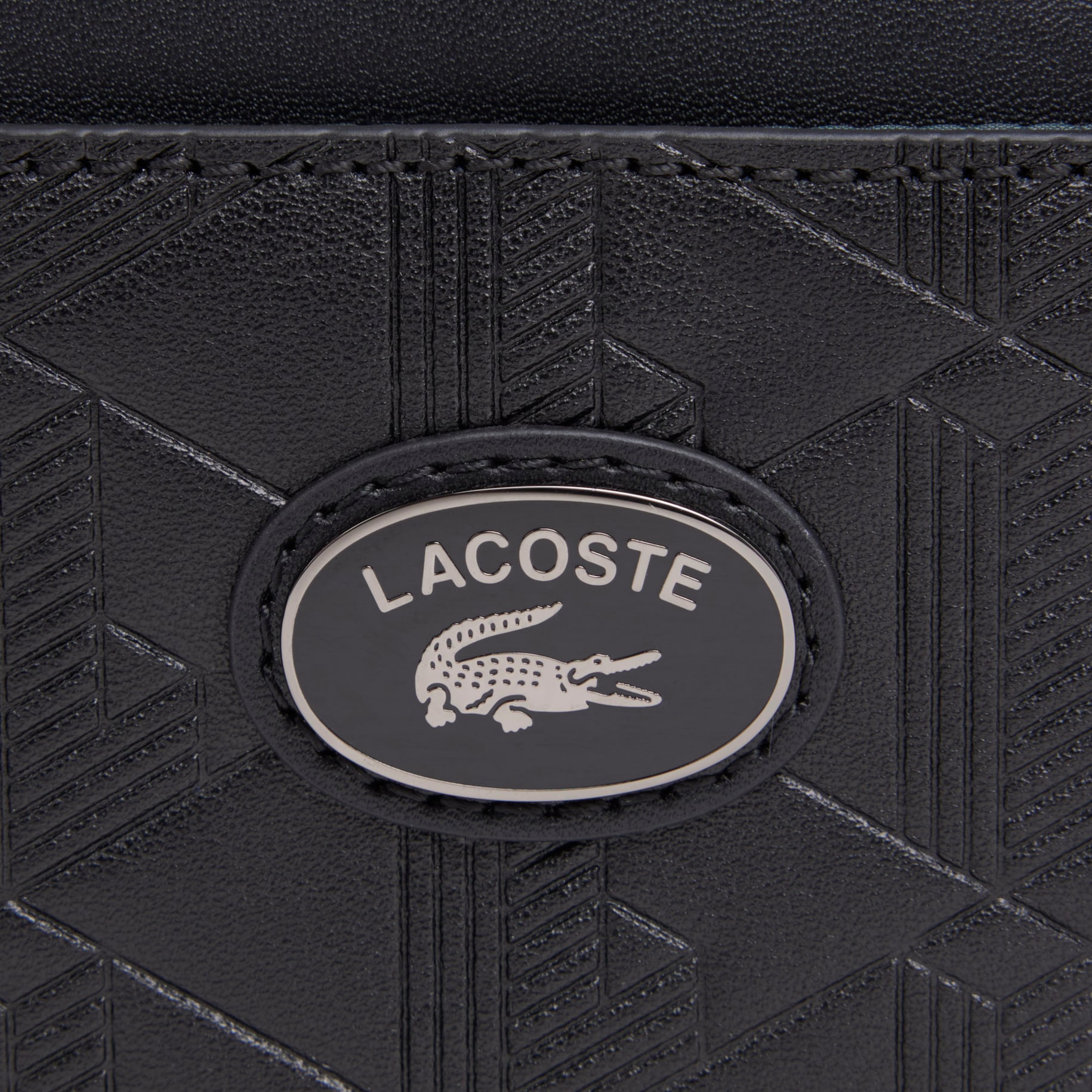 Vertical Leather Monogram Satchel image number 4