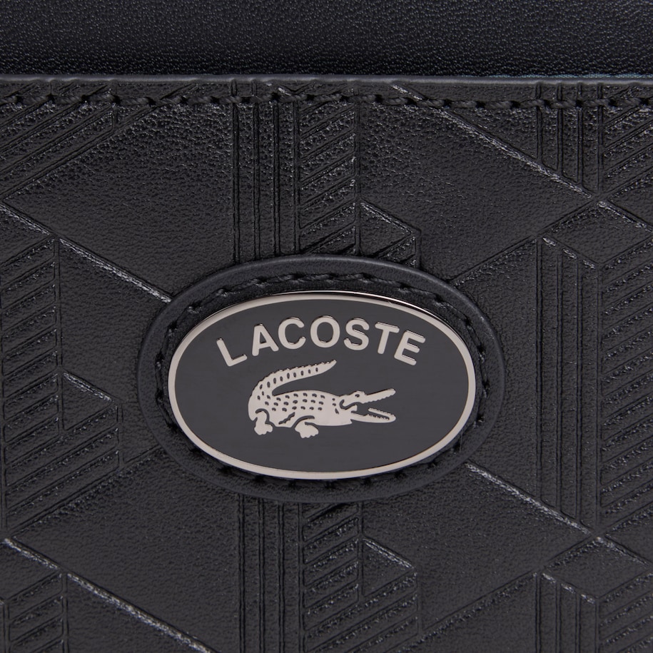 Vertical Leather Monogram Satchel image number 4