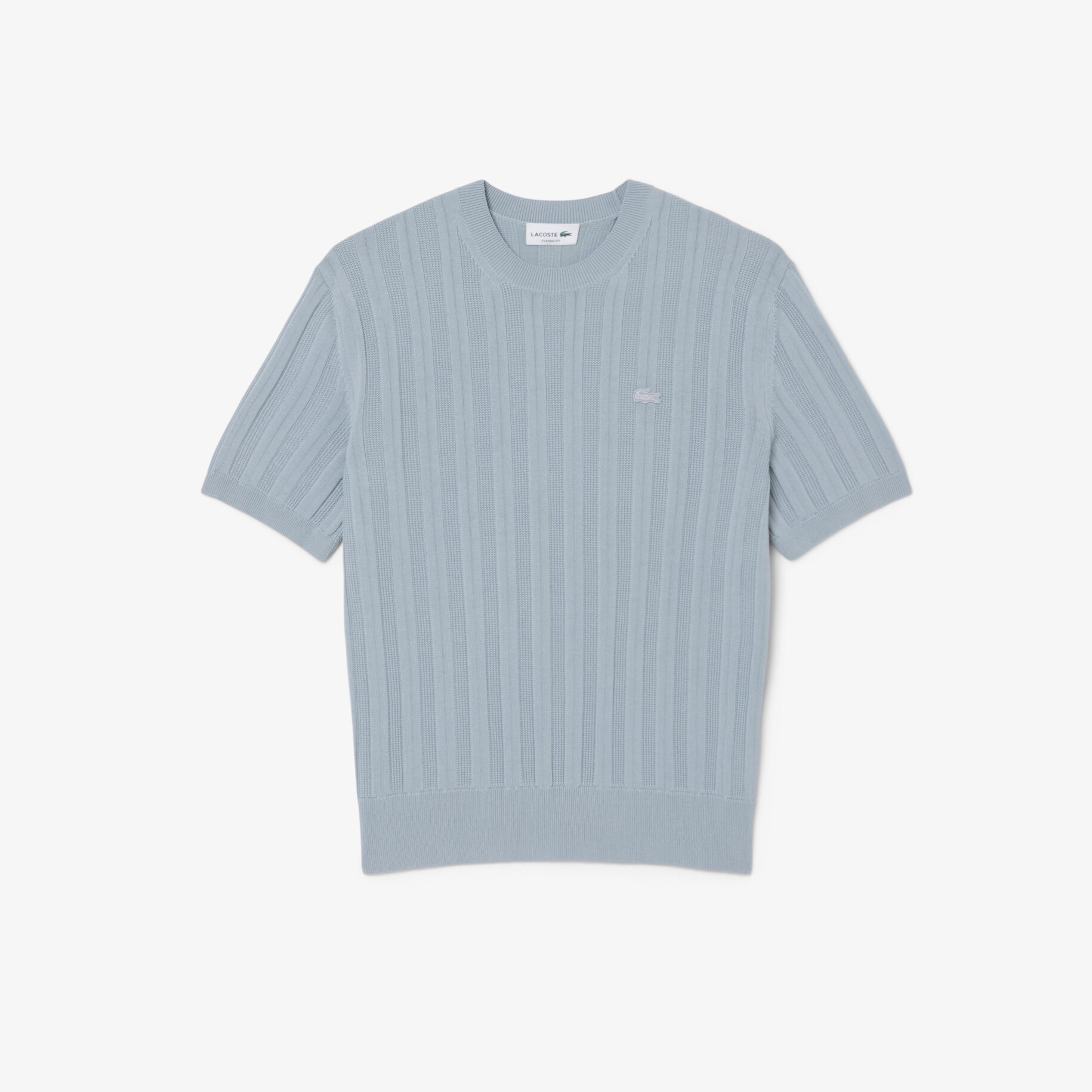 Fluid Ribbed Short Sleeved Sweater image number 3