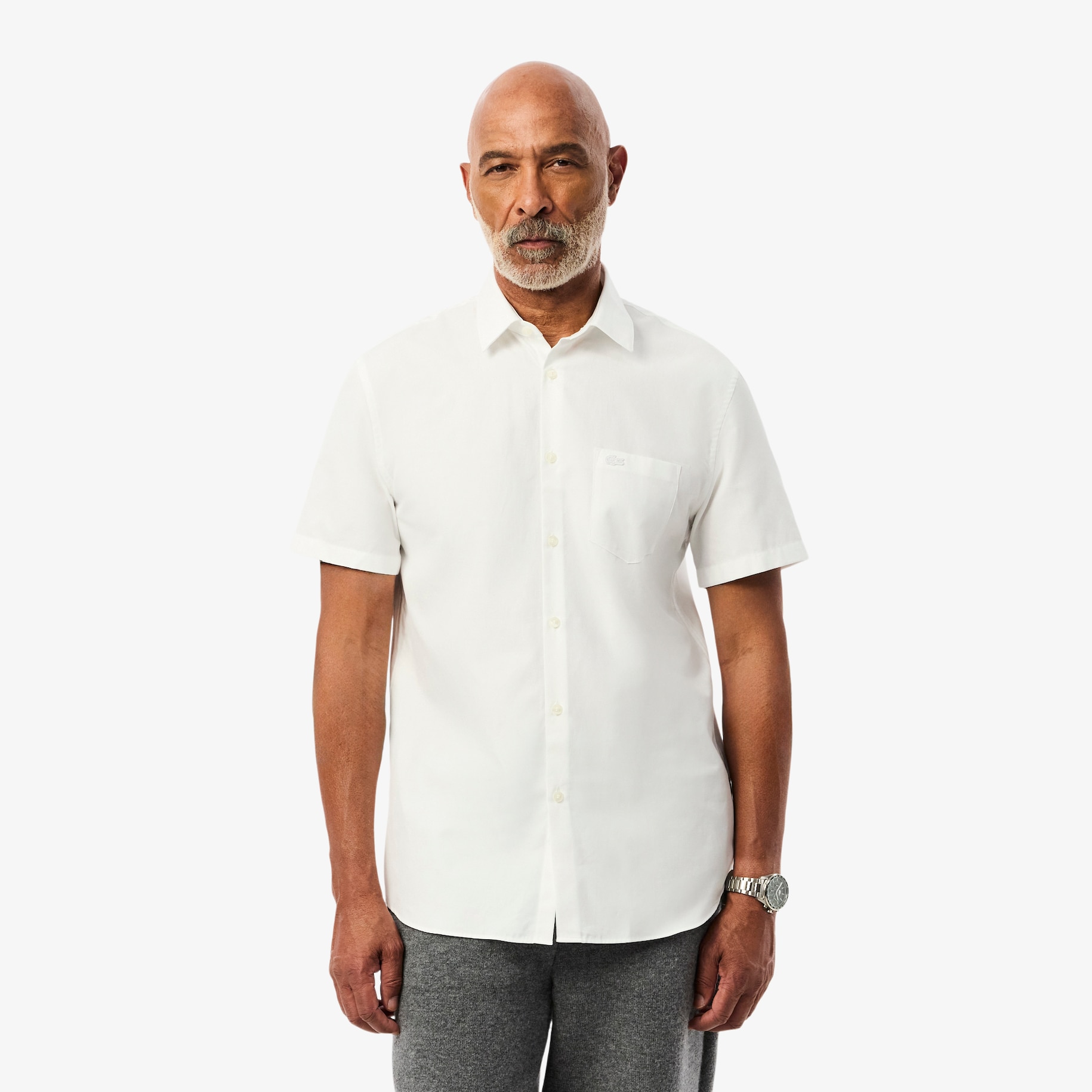 Men's Regular Fit Solid Cotton Shirt image number 0
