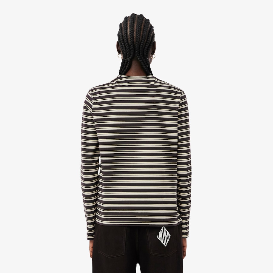 Long Sleeved Striped Jersey T-shirt image number 2