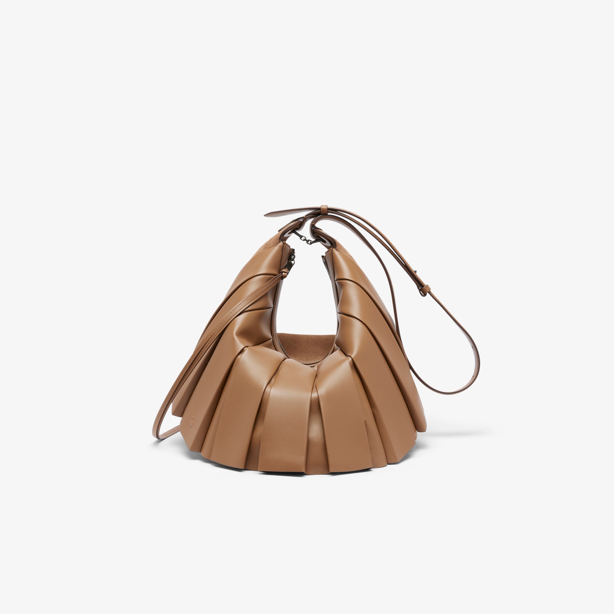 Runway Suede Leather Lenglen XL Hobo Bag image number 5