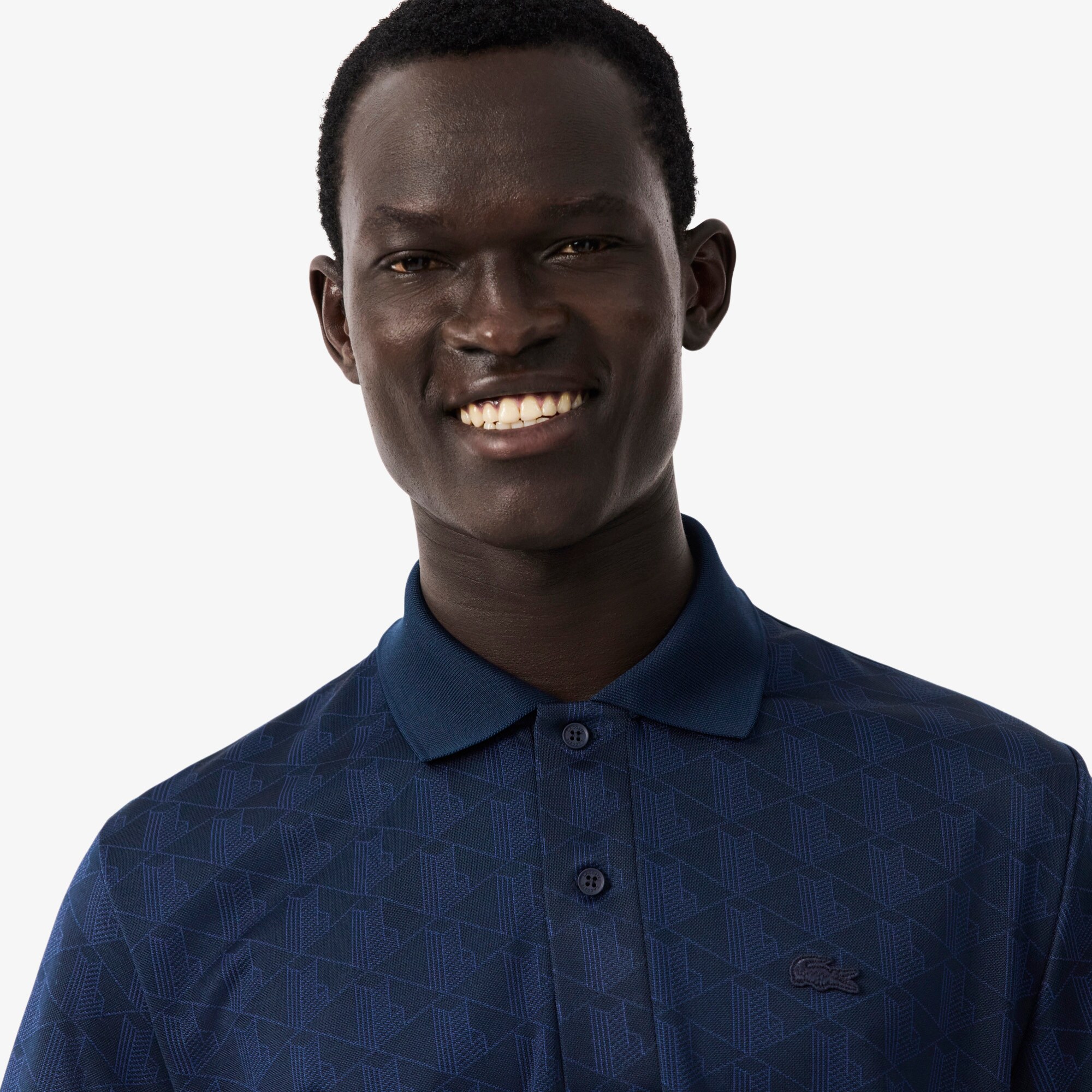 Classic Fit Monogram Jacquard Polo Shirt image number 1