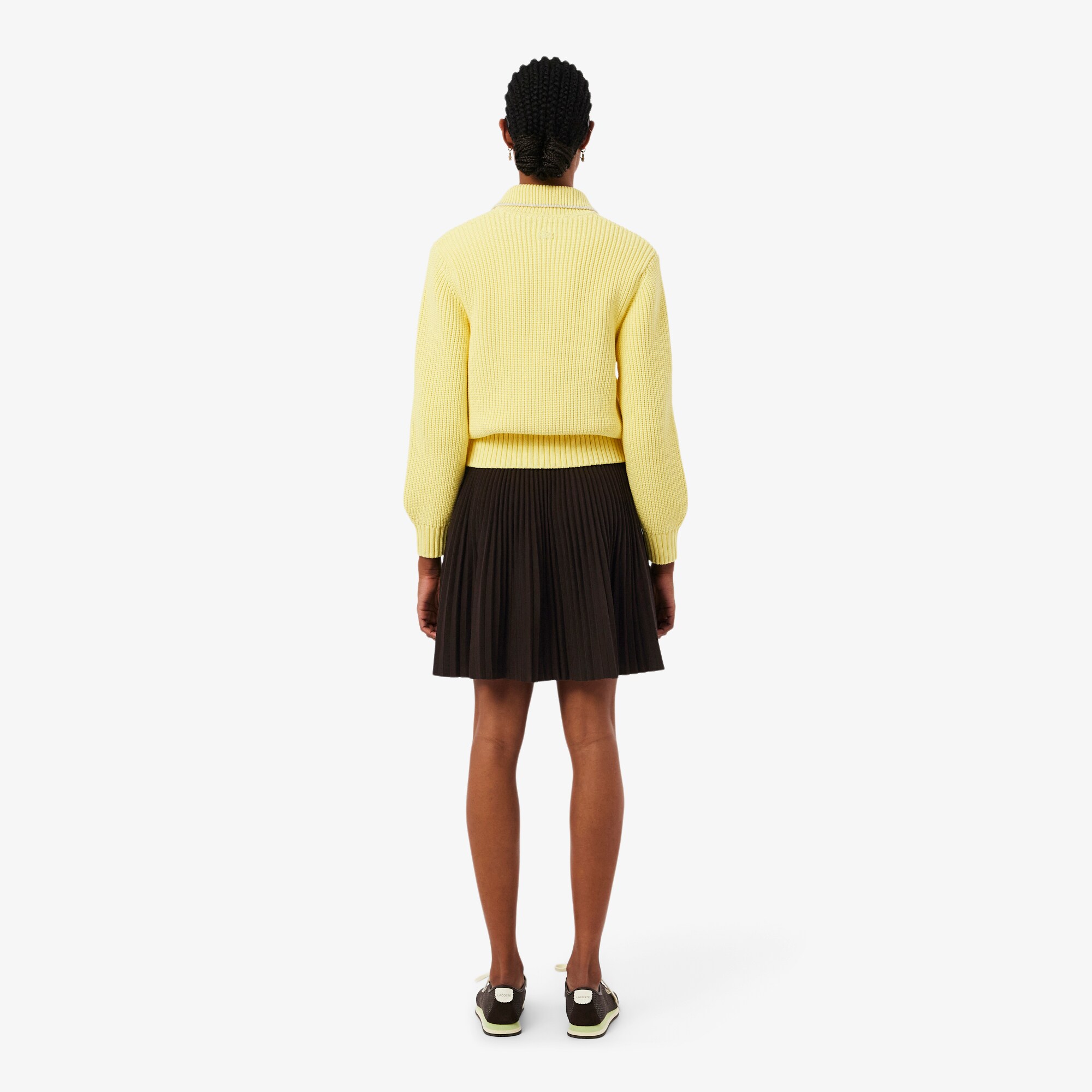 Short Pleated Mesh Skirt image number 2